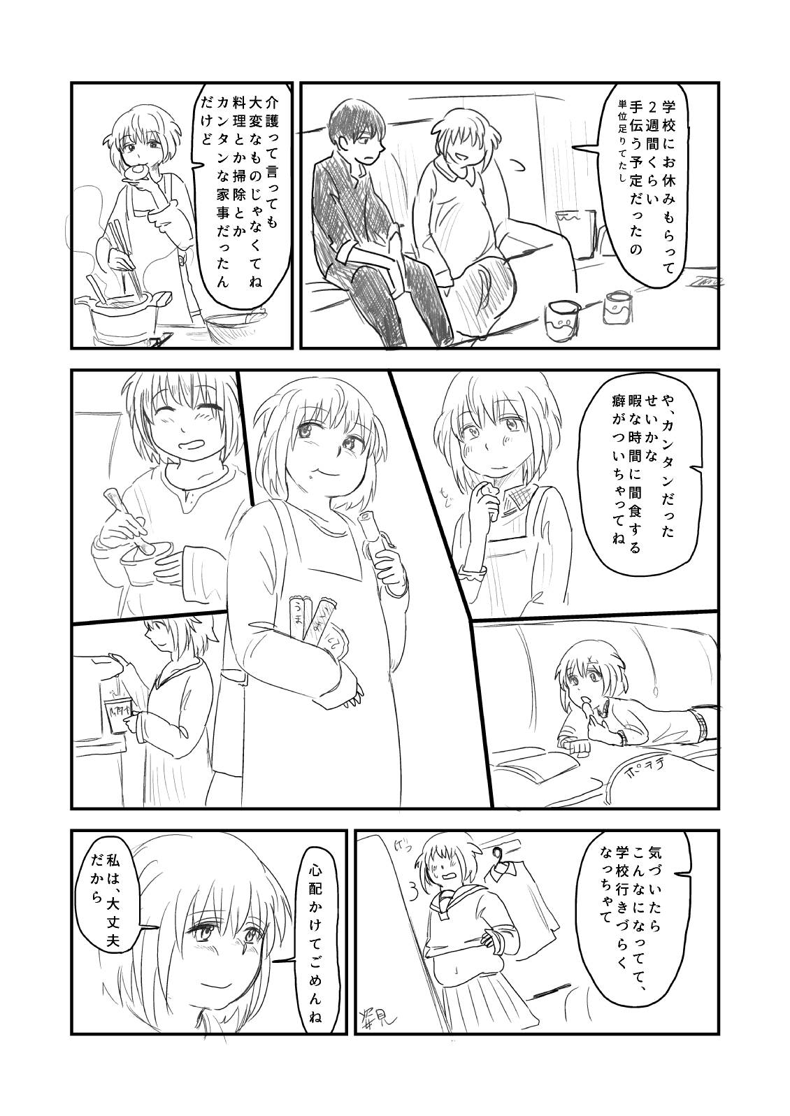 [葉月] 肥満化 漫画