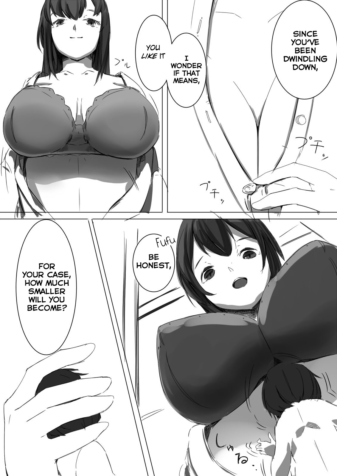 [まるしゃも] 縮小検査 [英訳]