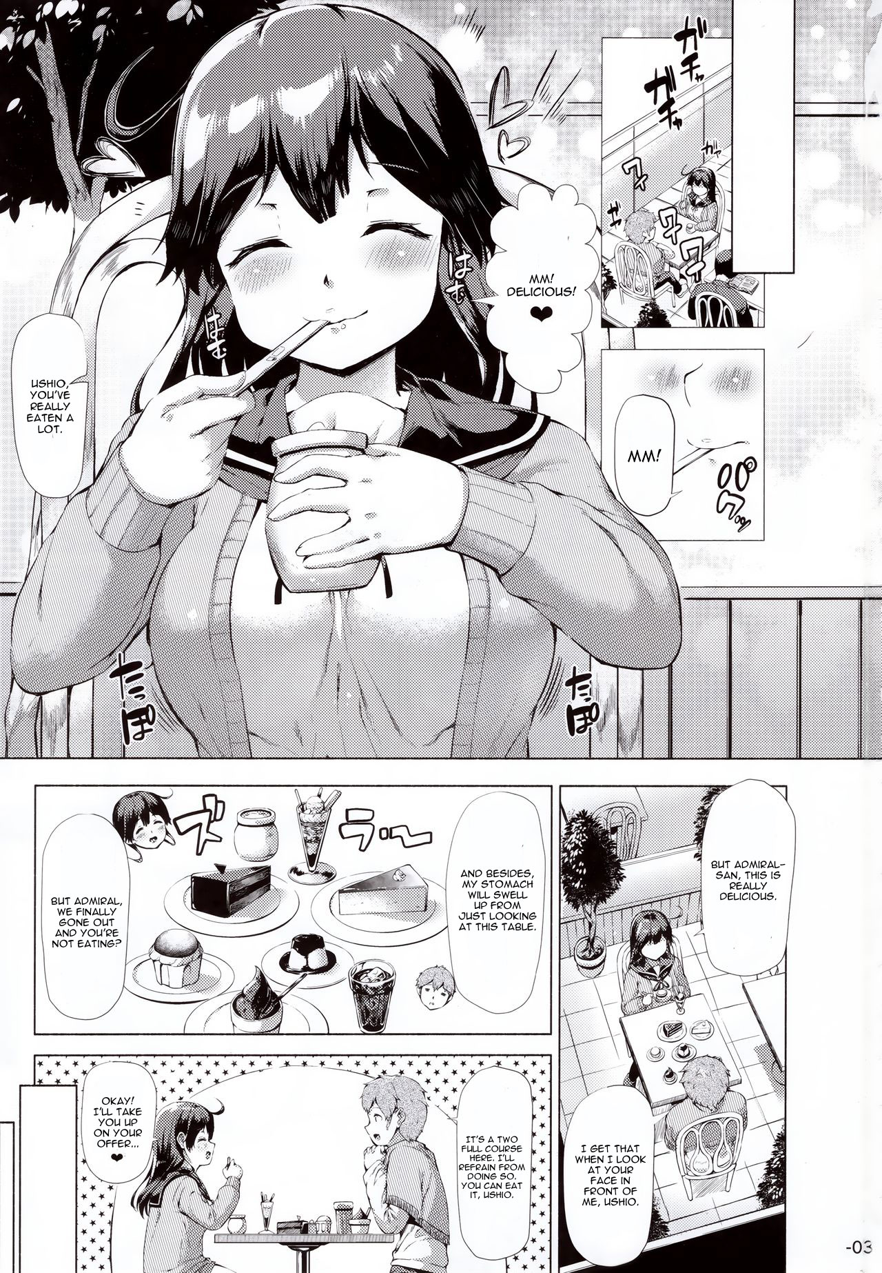 (C91) [ROCK CLIME (ダンボ)] うしお・たべごろ・たべざかり。 (艦隊これくしょん -艦これ-) [英訳]