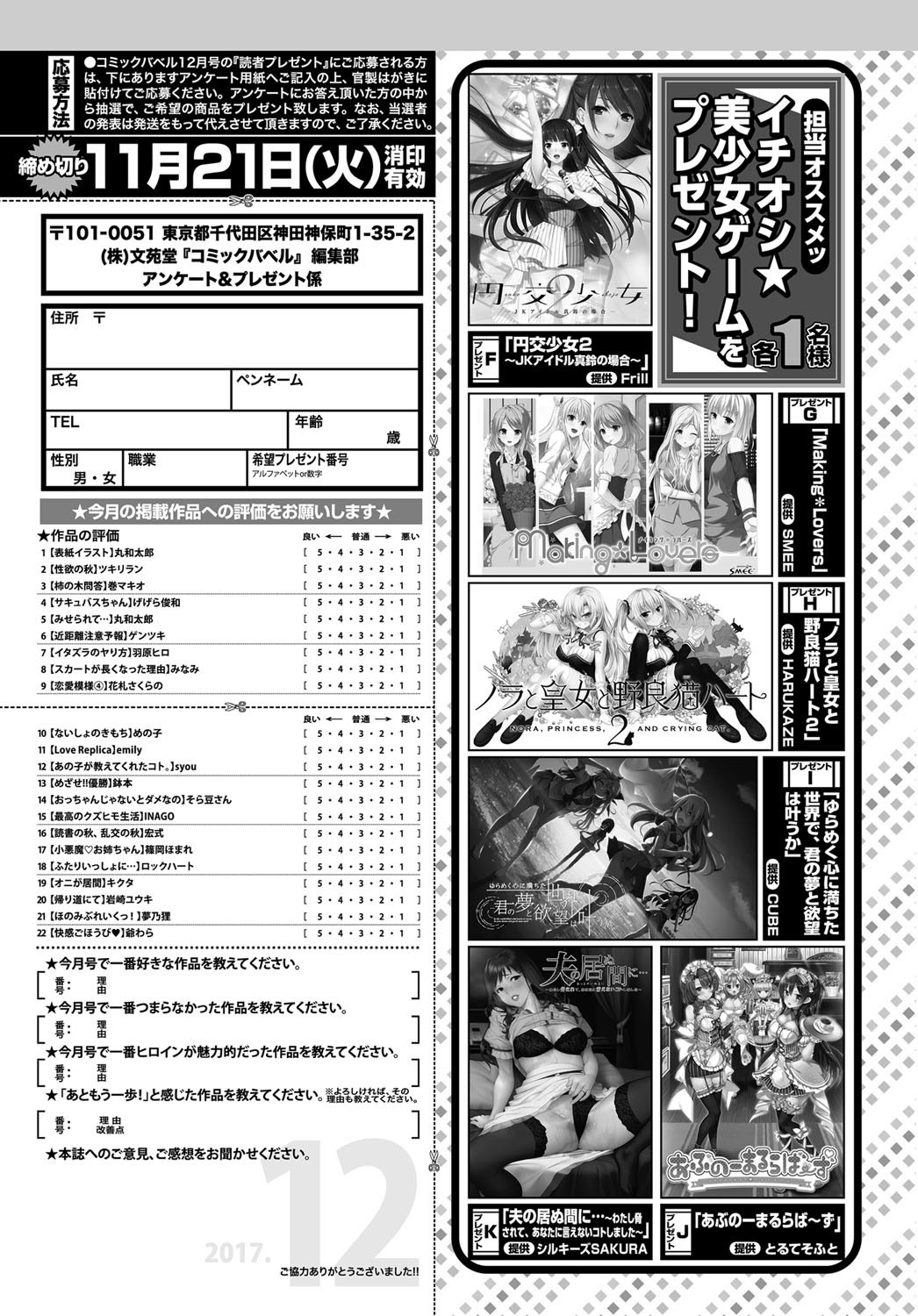 COMIC BAVEL 2017年12月号 [DL版]