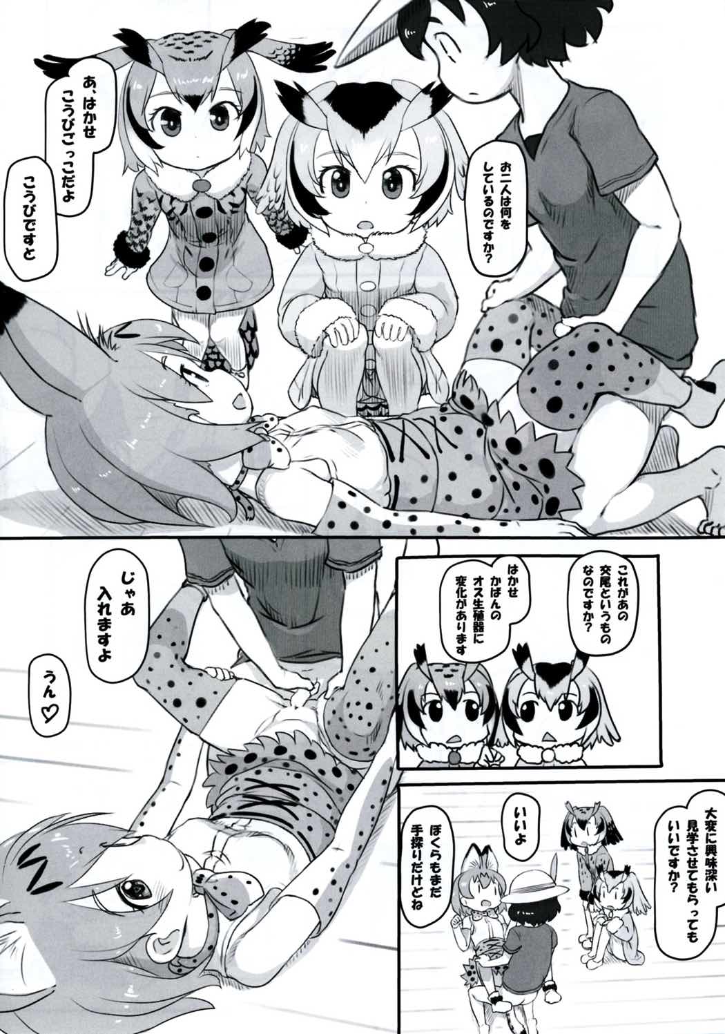 (ジャパリケット) [黒魔法研究所 (ぬかじ)] こうびのしかたをおしえて (けものフレンズ)