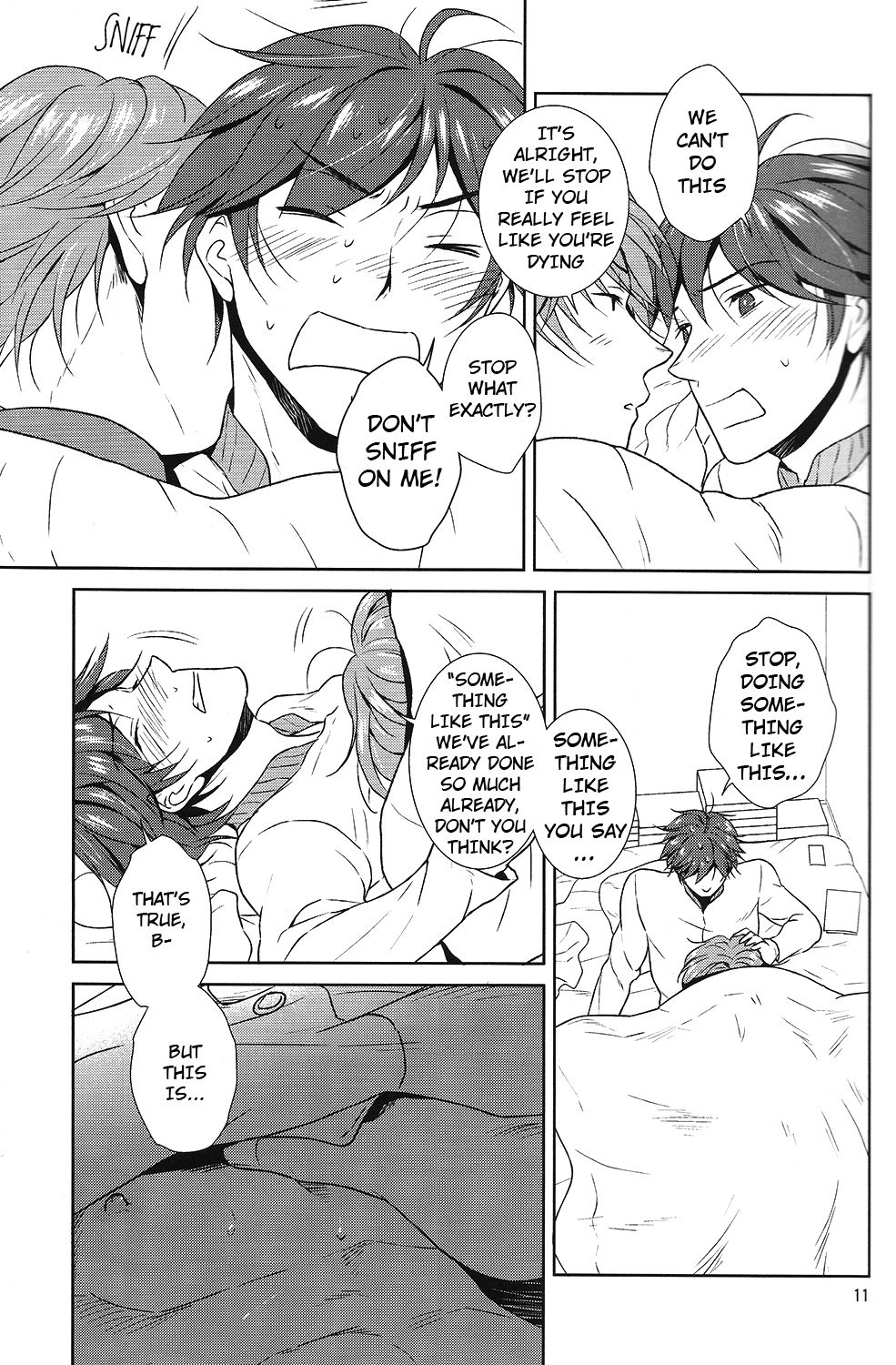 [ヒカモエグラシ (三盆もやし)] ケモノの巣 (美男高校地球防衛部LOVE!) [英訳]