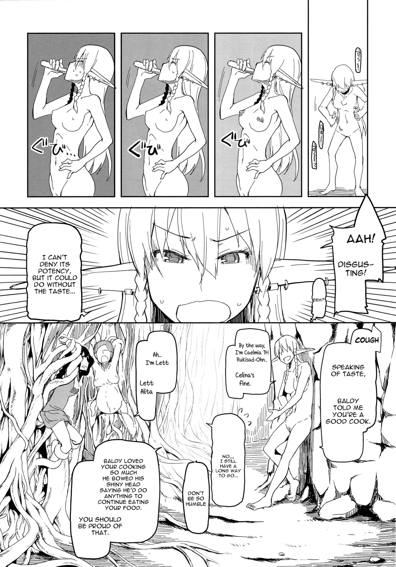 (C90) [めたもる (りょう)] ドスケベエルフの異種姦日記 2 [英訳]