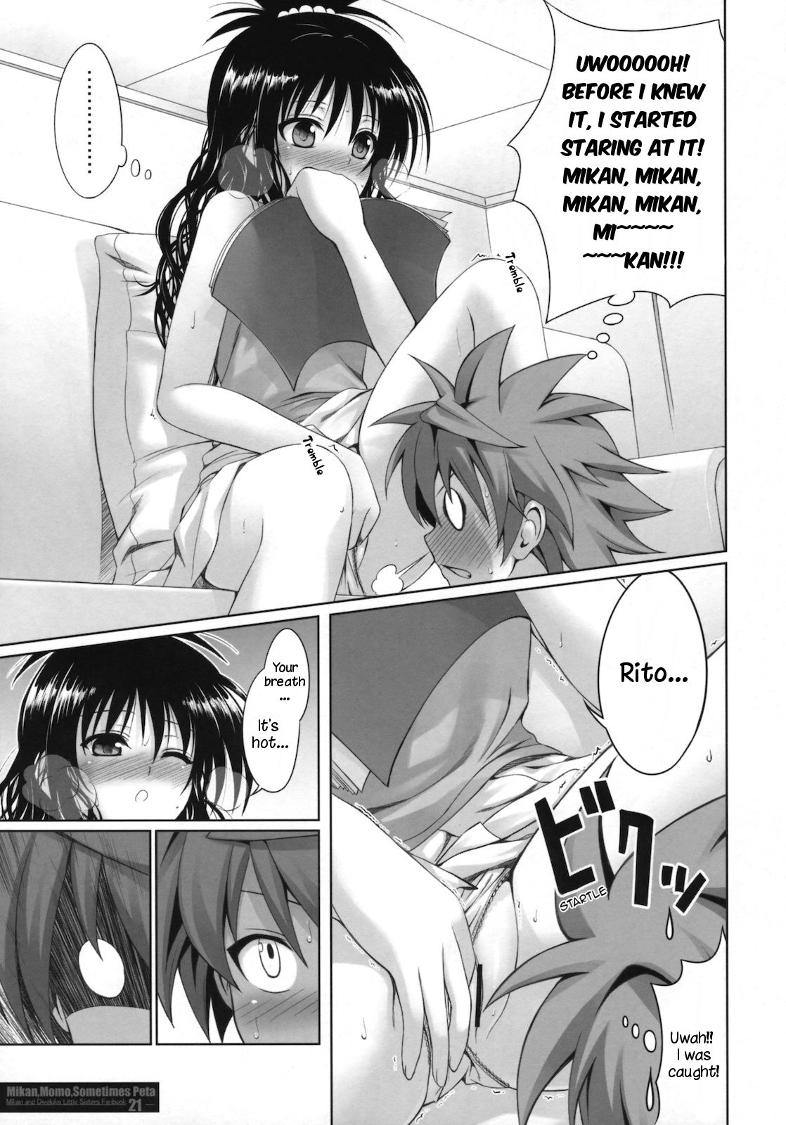 (C79) [40010壱号 (40010試作型)] MIKAN, MOMO, SOMETIMES PETA (ToLOVEる) [英訳]