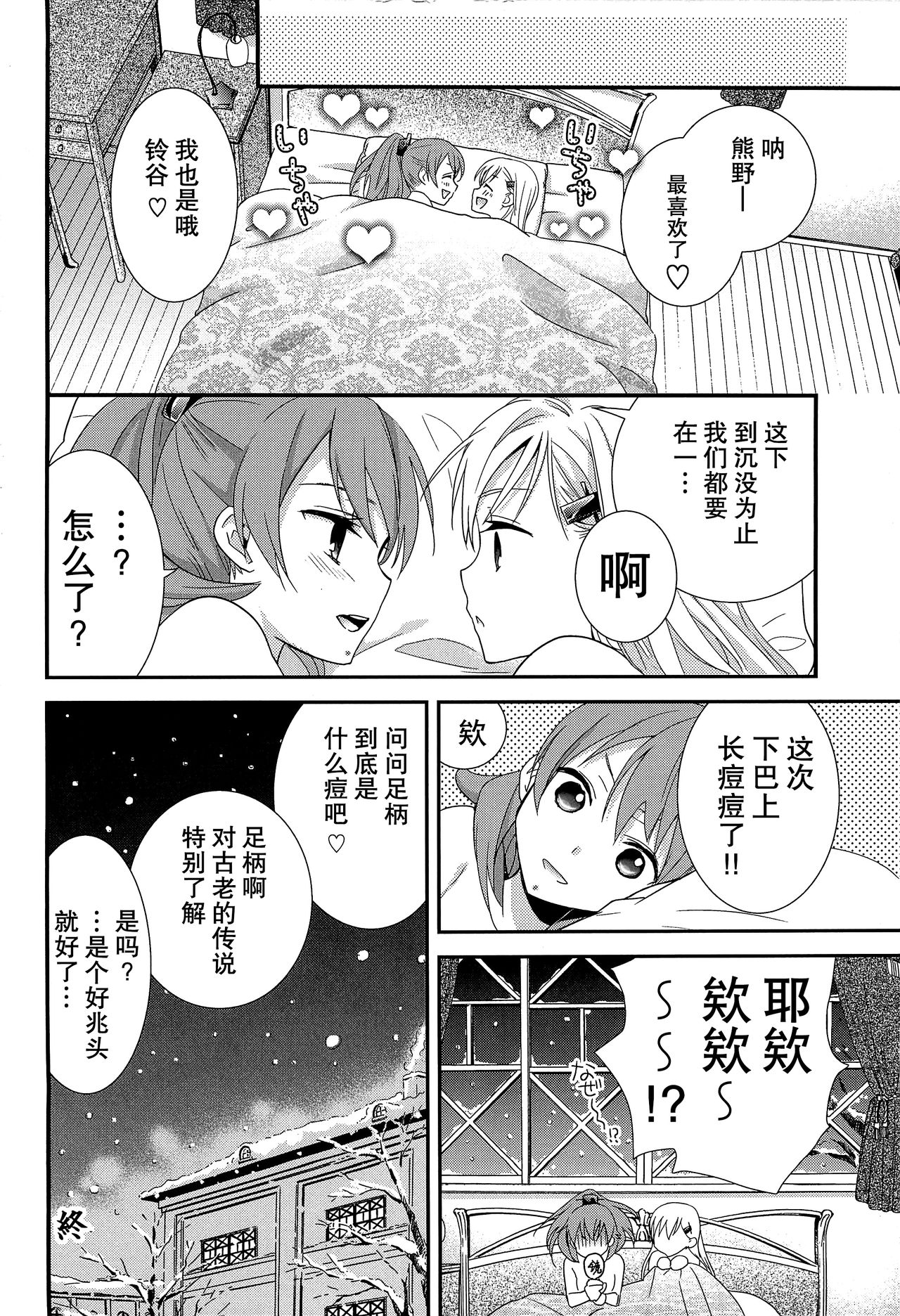 (C89) [スイートピー (大島智)] 百合艦夜伽話 (艦隊これくしょん -艦これ-) [中国翻訳]