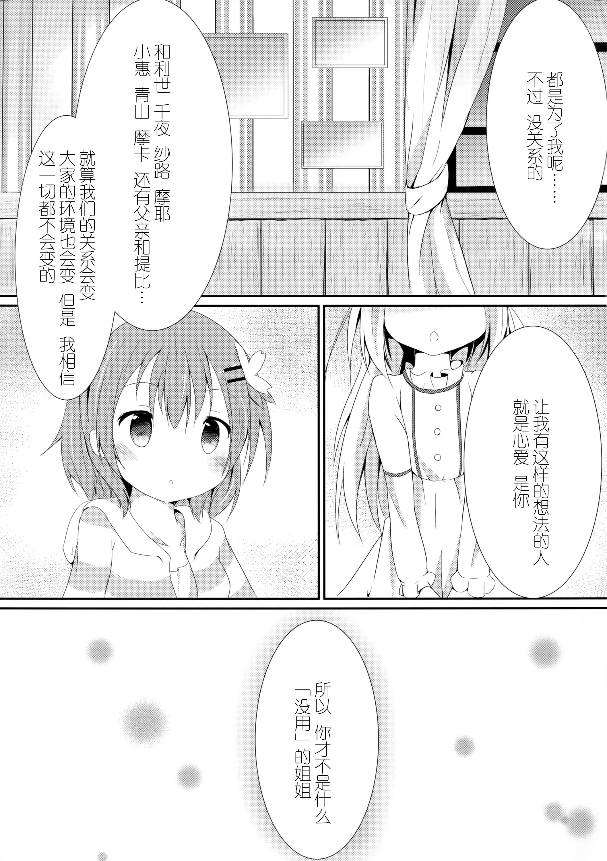 (COMIC1☆10) [あとりえひなた (ひなた悠)] Sister or Not Sister?? (ご注文はうさぎですか?) [中国翻訳]