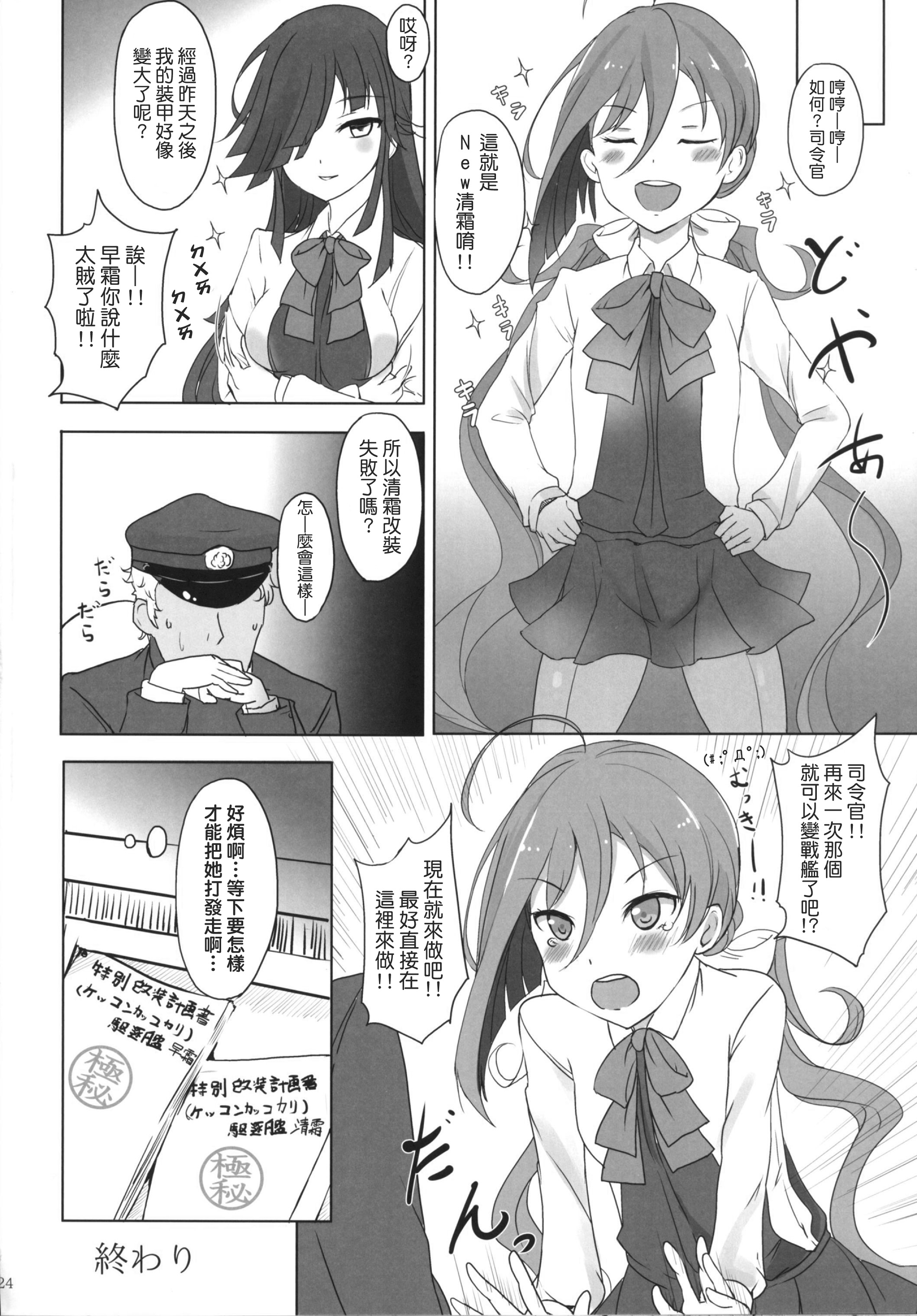 [黒錦 (タカハル)] お姉さまたちには内緒で戦艦になります (艦隊これくしょん -艦これ-) [中国翻訳] [DL版]