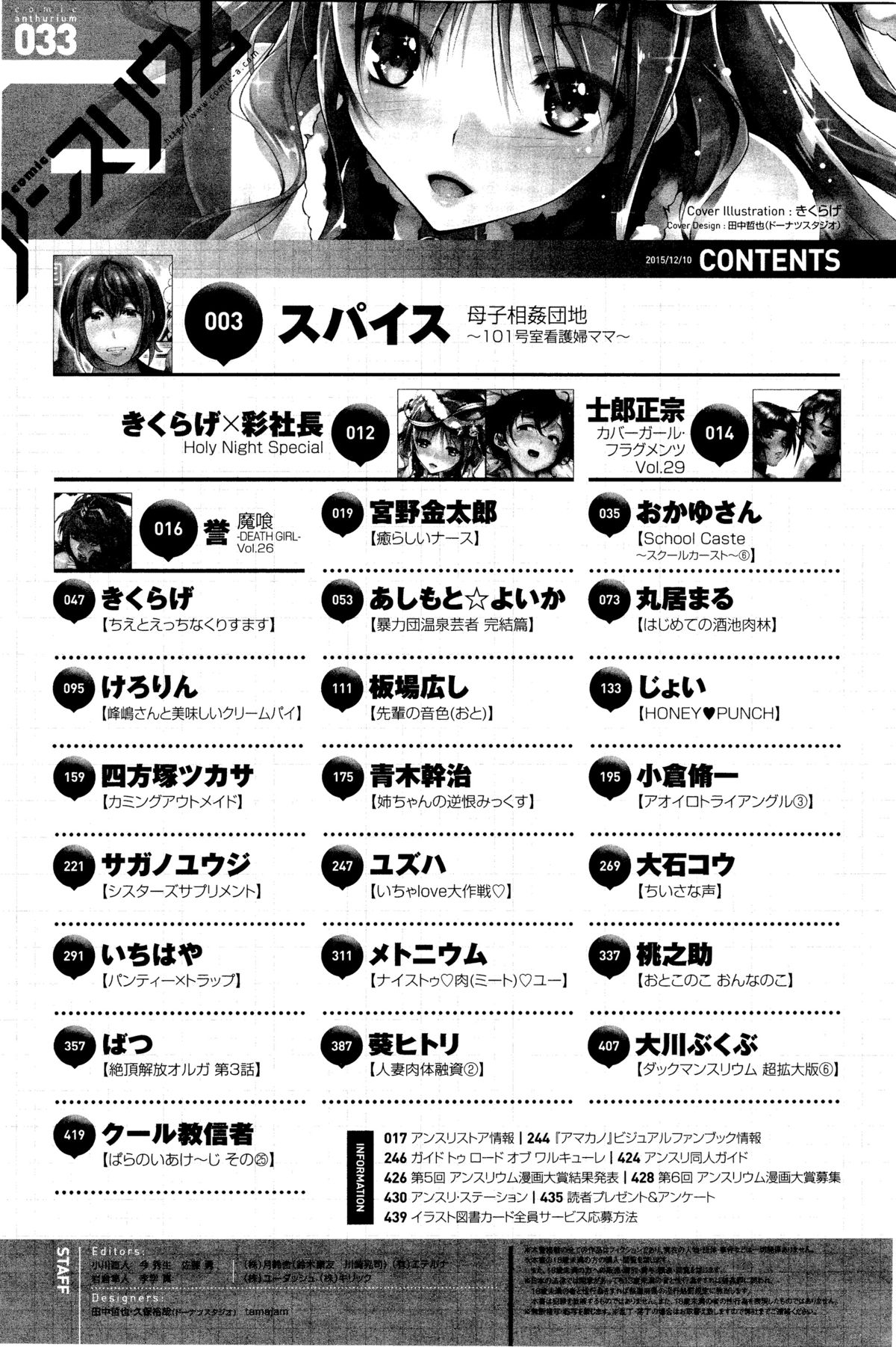 COMIC アンスリウム 033 2016年1月号