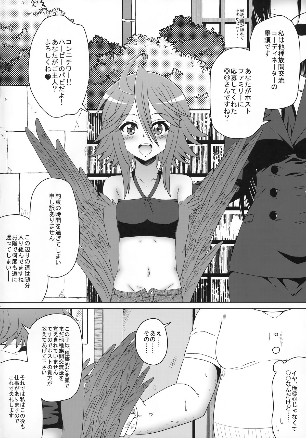 (C88) [かめぽてる (戌月ジロウ)] ハーピーが隣にいる日常 (モンスター娘のいる日常)