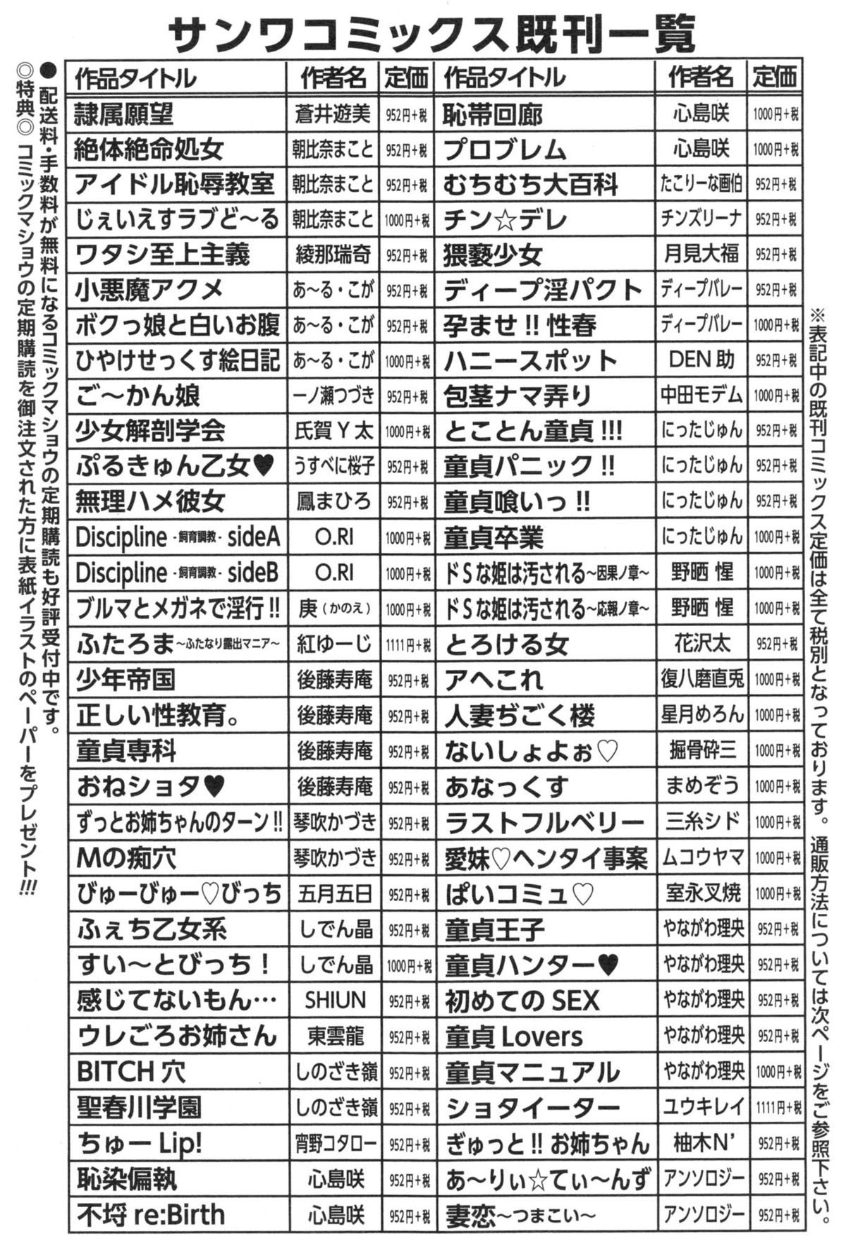 コミックマショウ 2015年1月号