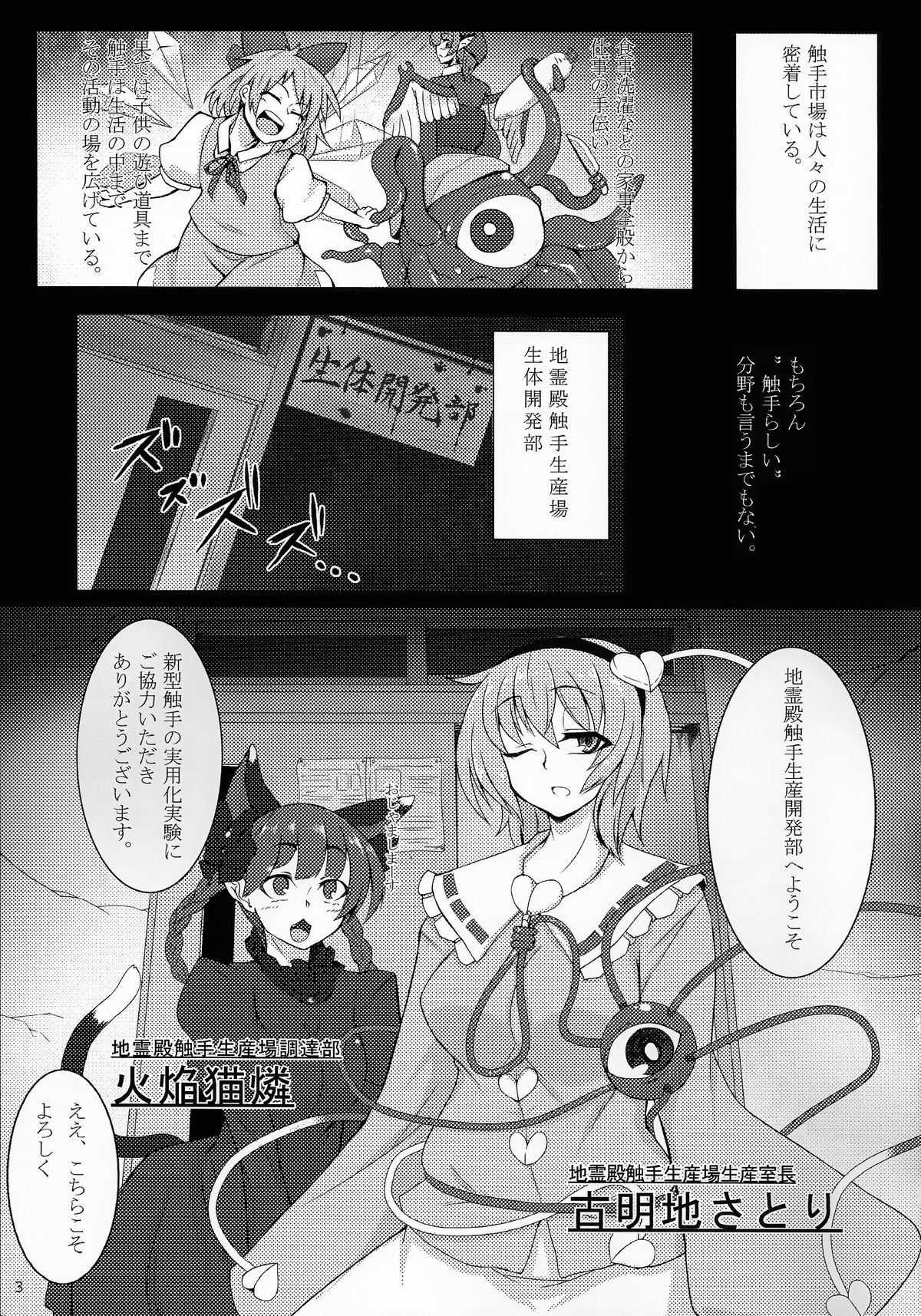 (例大祭11) [肌色ルイボスティー (パンダィン)] 触手地霊殿2~さとり拡張開発~ (東方Project)