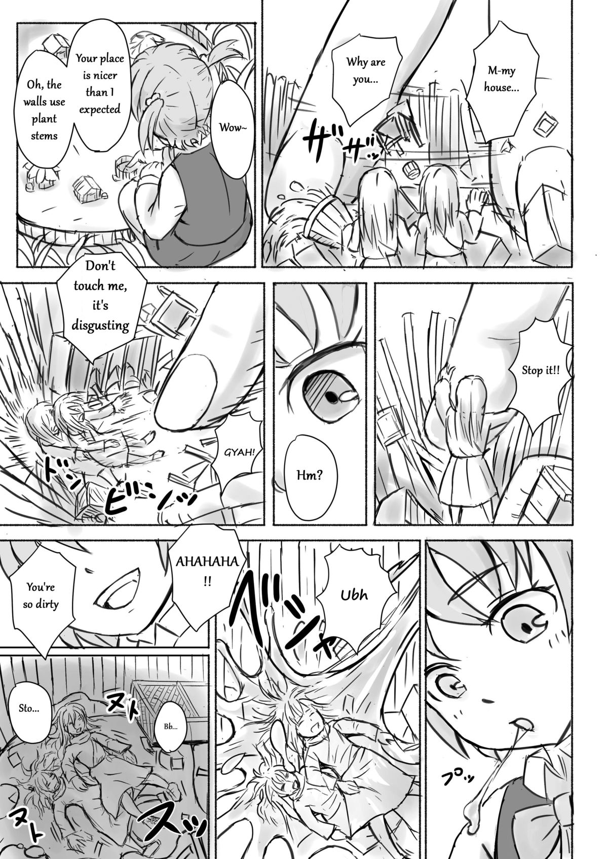 【オチコニウム（青貝】ちいさいってことはみじめだね！[英語]