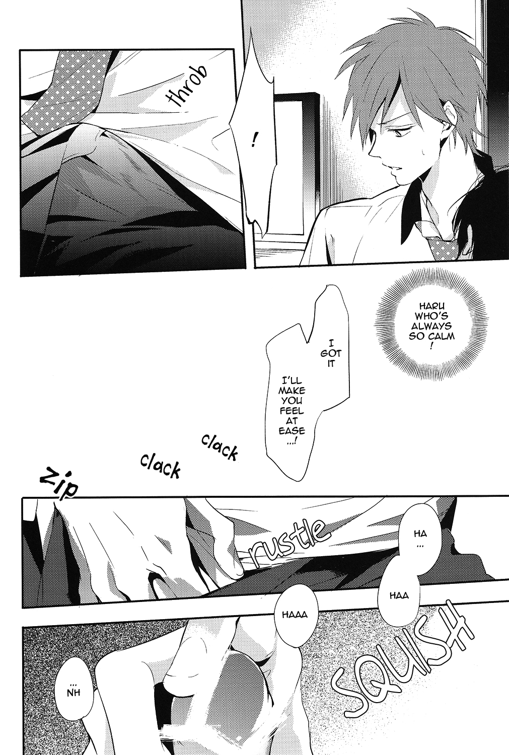 (恋愛自由形!大阪大会2) [ABee (蜂不二子)] まことのめがねがえろえろめがね (Free!) [英訳]