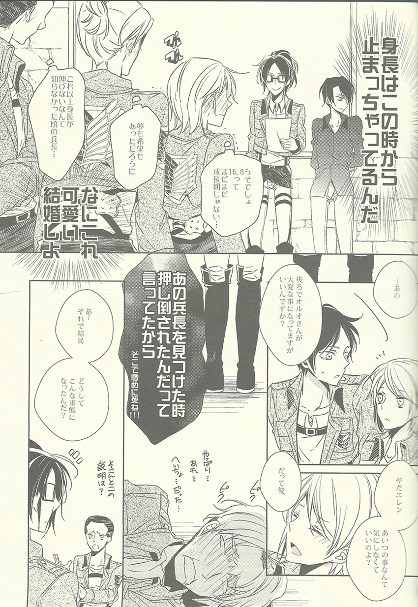 (調査兵団の恋愛事情) [ふうか亭 (弥崎りょお)] 兵長がゴロツキに戻りまして。 (進撃の巨人)