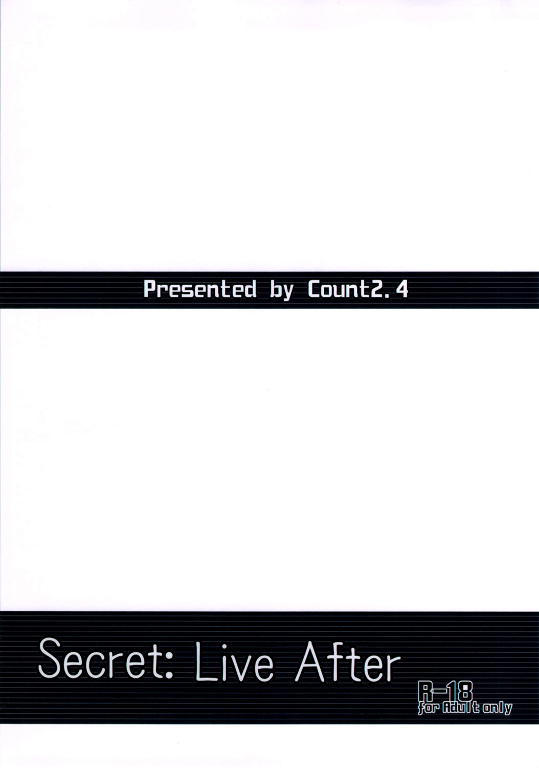 (歌姫庭園2) [Count2.4 (弐肆)] Secret: Live After (アイドルマスター) [英訳]