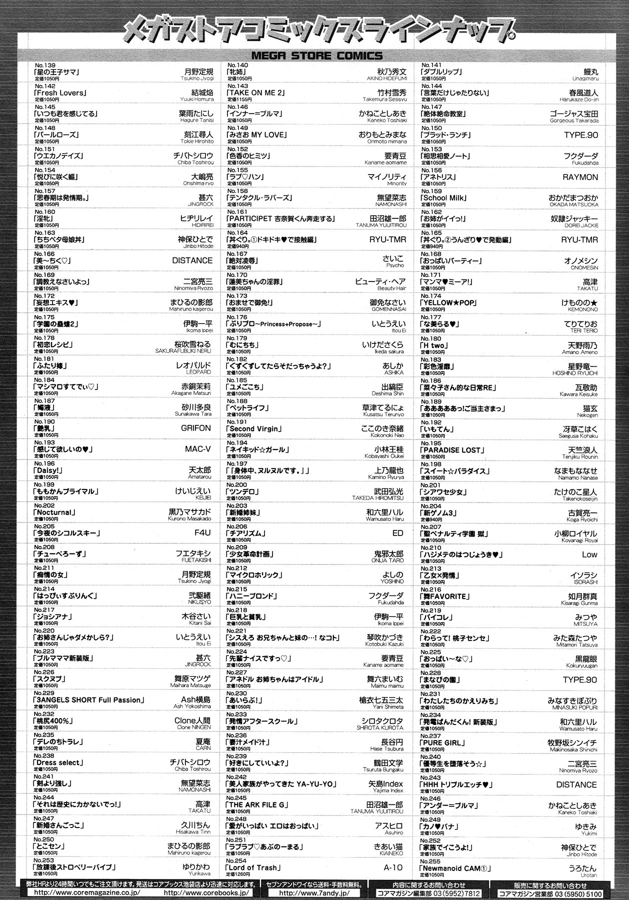 コミックメガストア 2013年1月号