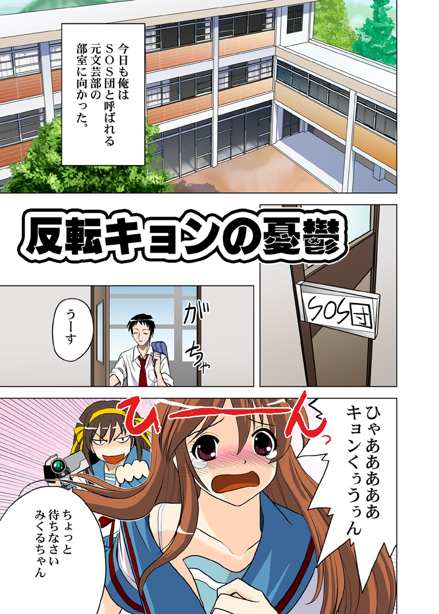 [ぷりんせす☆ぷろじぇくと。 (う゛ぁなが)] 反転キョンの憂鬱 (涼宮ハルヒの憂鬱) [DL版]
