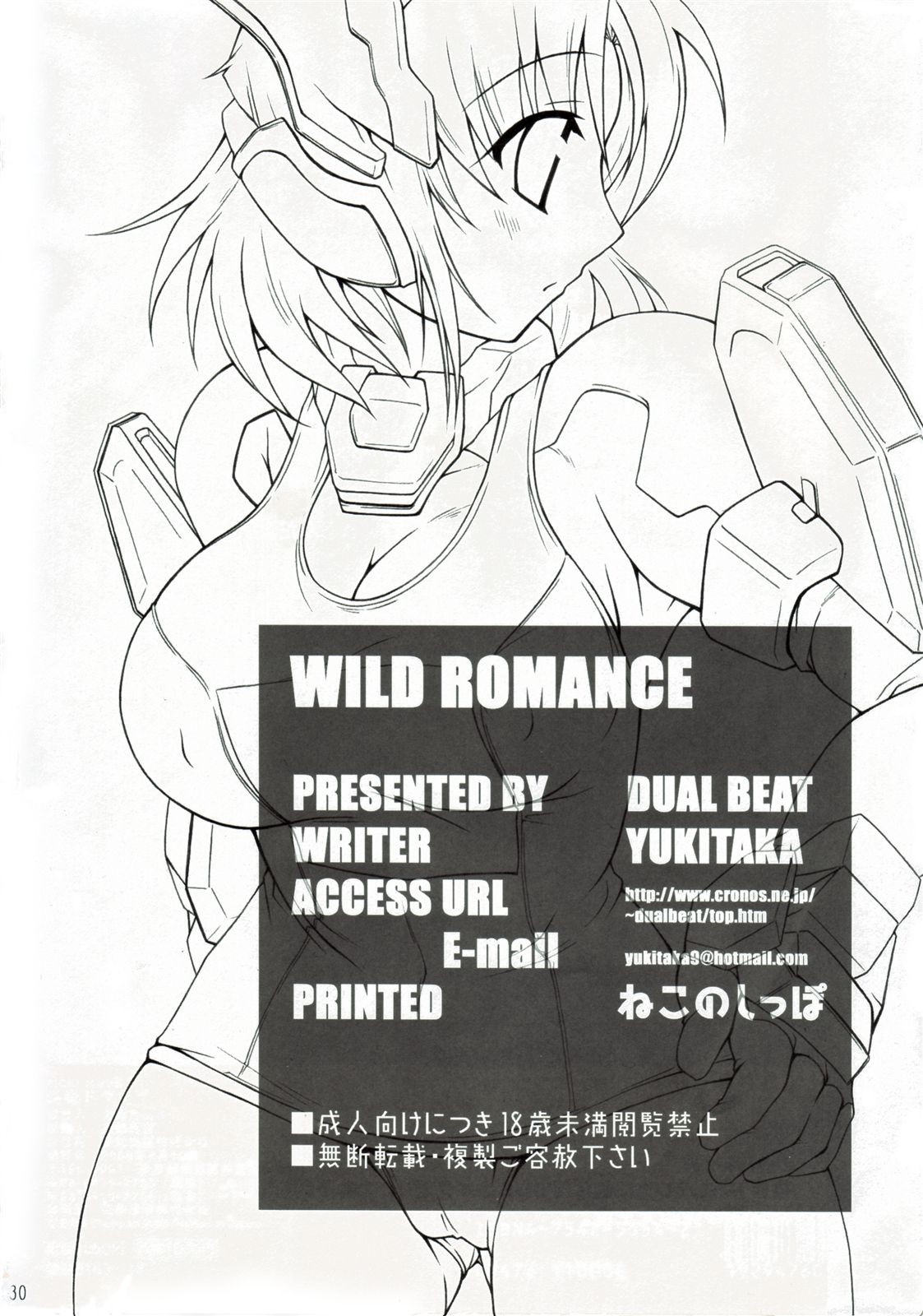 (サンクリ34) [DUAL BEAT (柚木貴)] WILD ROMANCE (トリガーハートエグゼリカ)