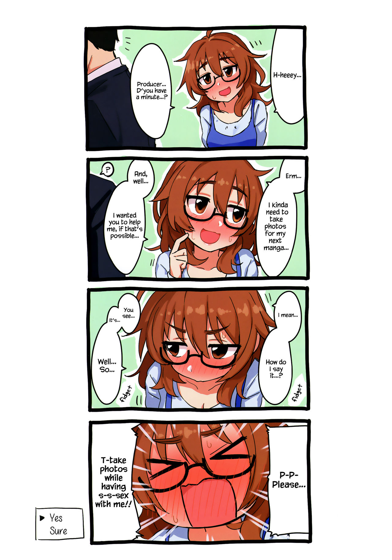 (COMIC1☆13) [牛乳飲み場 (牛乳うまお)] ハメ撮り比奈さん (アイドルマスター シンデレラガールズ) [英訳]