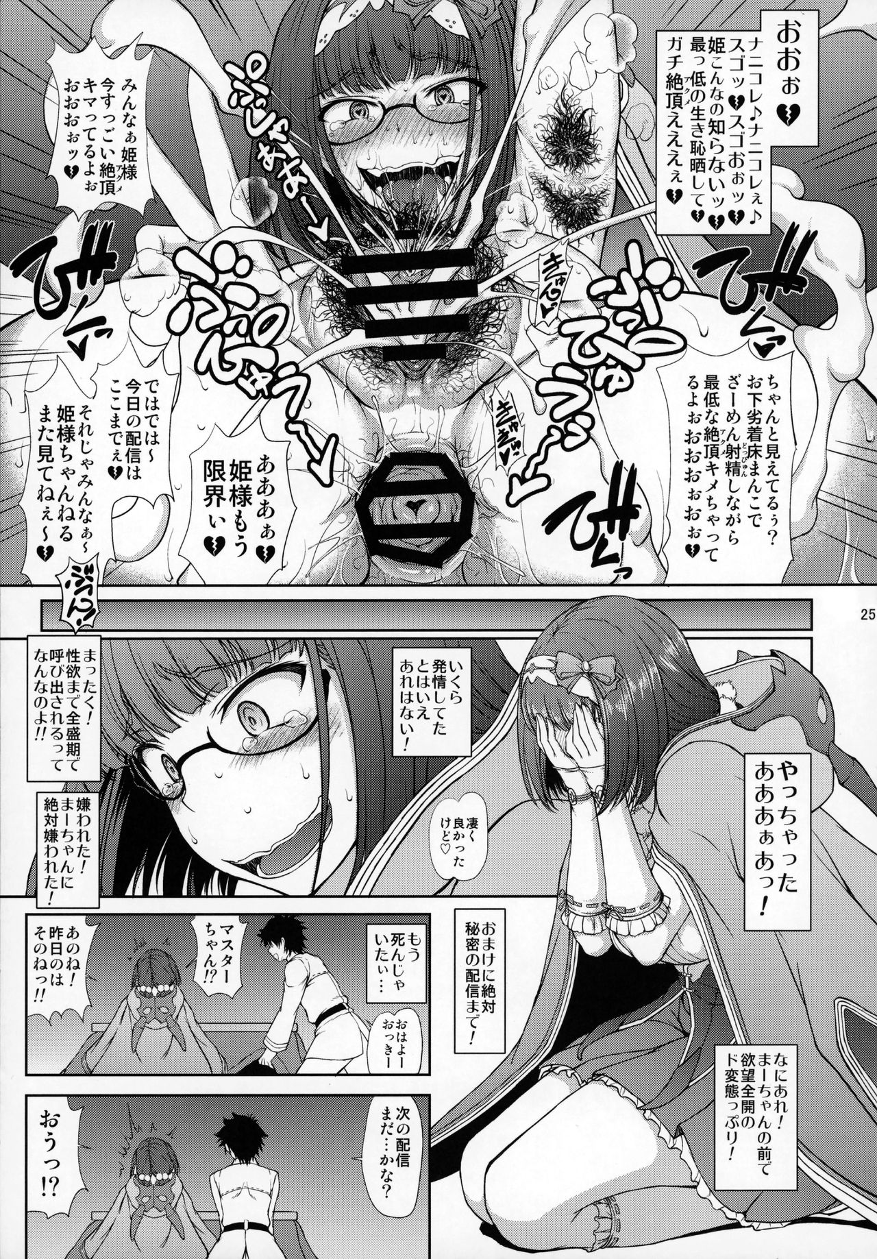 (COMIC1☆13) [眞嶋堂 (まとう)] 純情へたれなどスケベ姫の発情配信 (Fate/Grand Order)