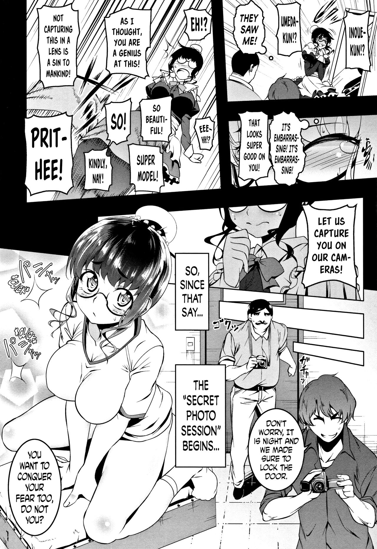 [田辺京] ぺたん娘びっち 第3、5話 [英訳]