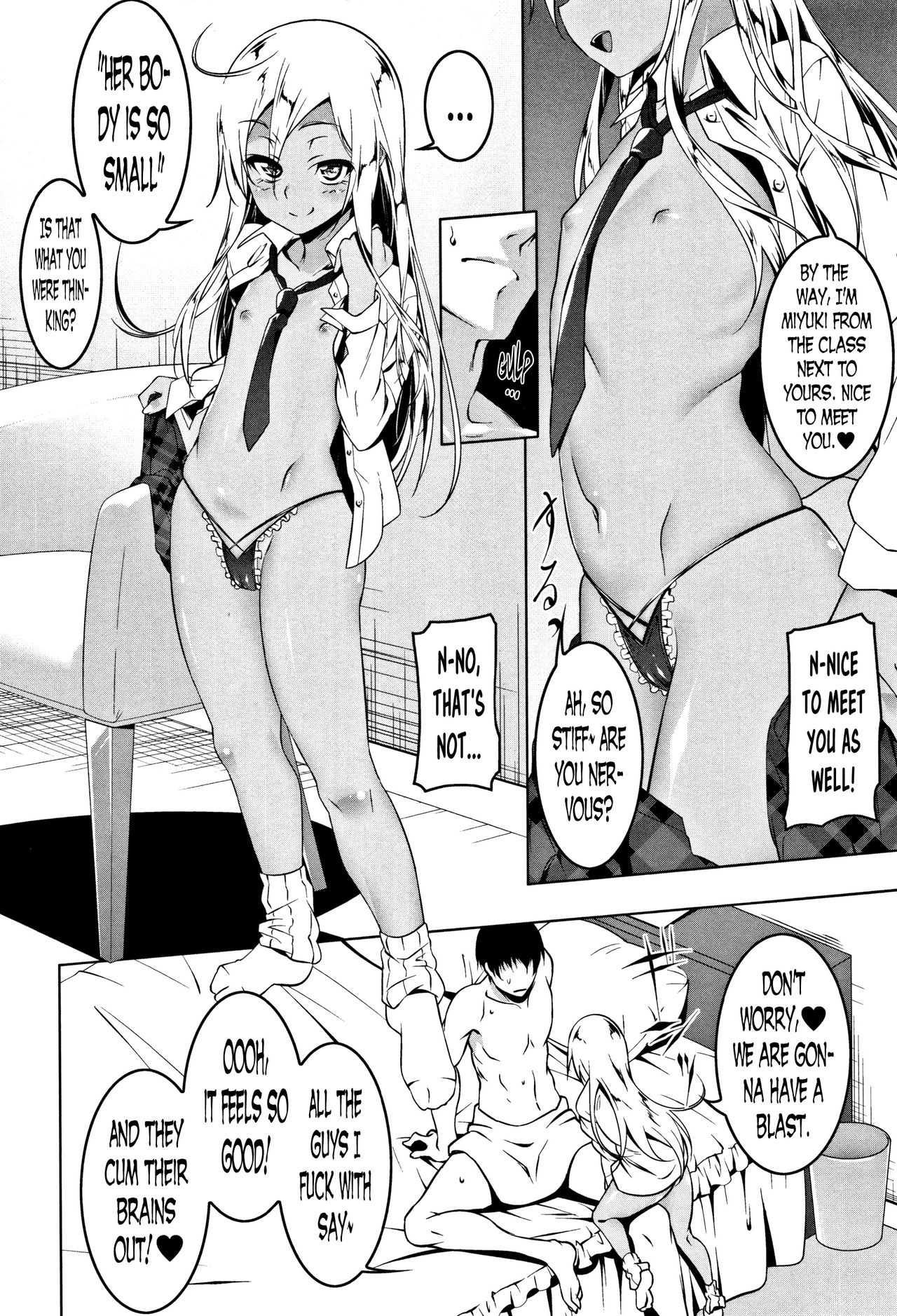 [田辺京] ぺたん娘びっち 第3、5話 [英訳]