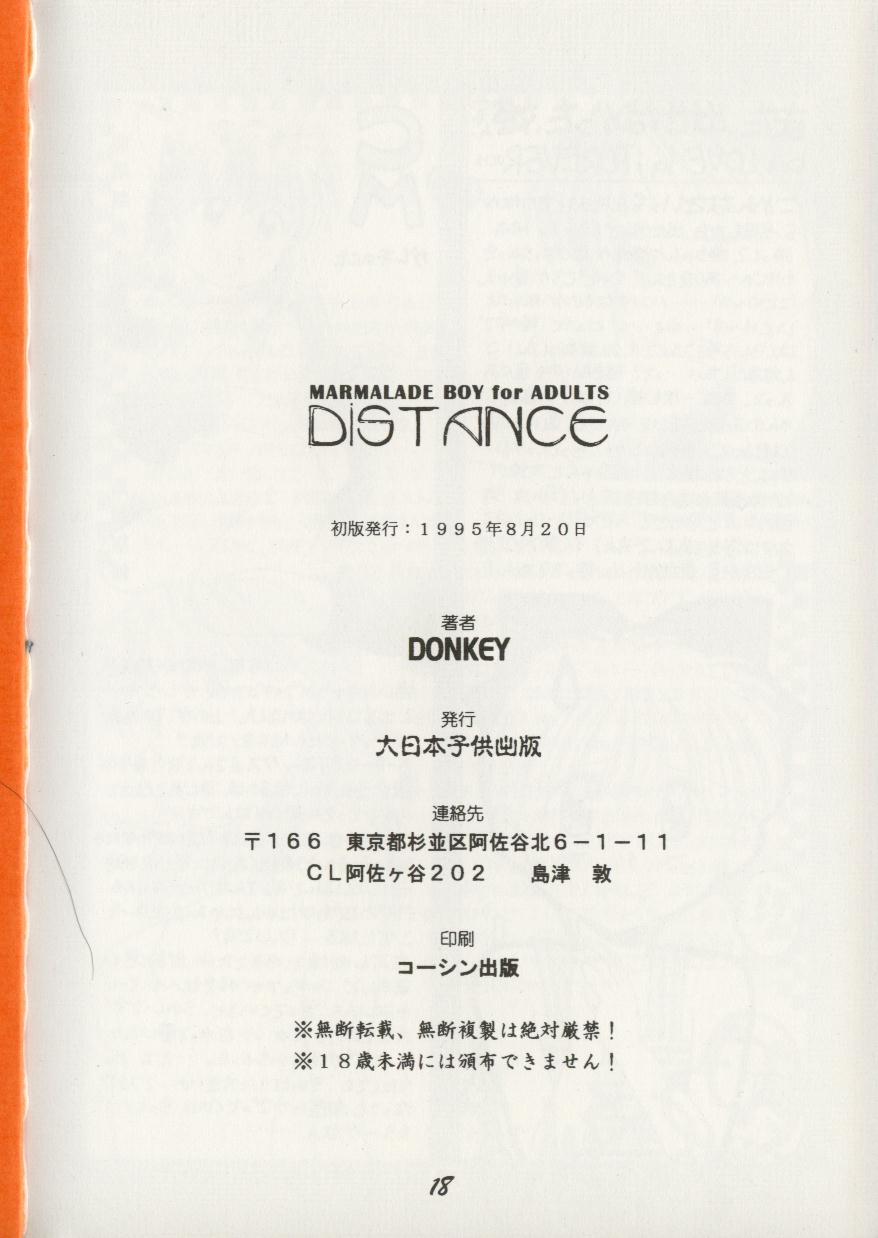 (C48) [大日本子供出版 (DONKEY)] distance (ママレードボーイ) [英訳]