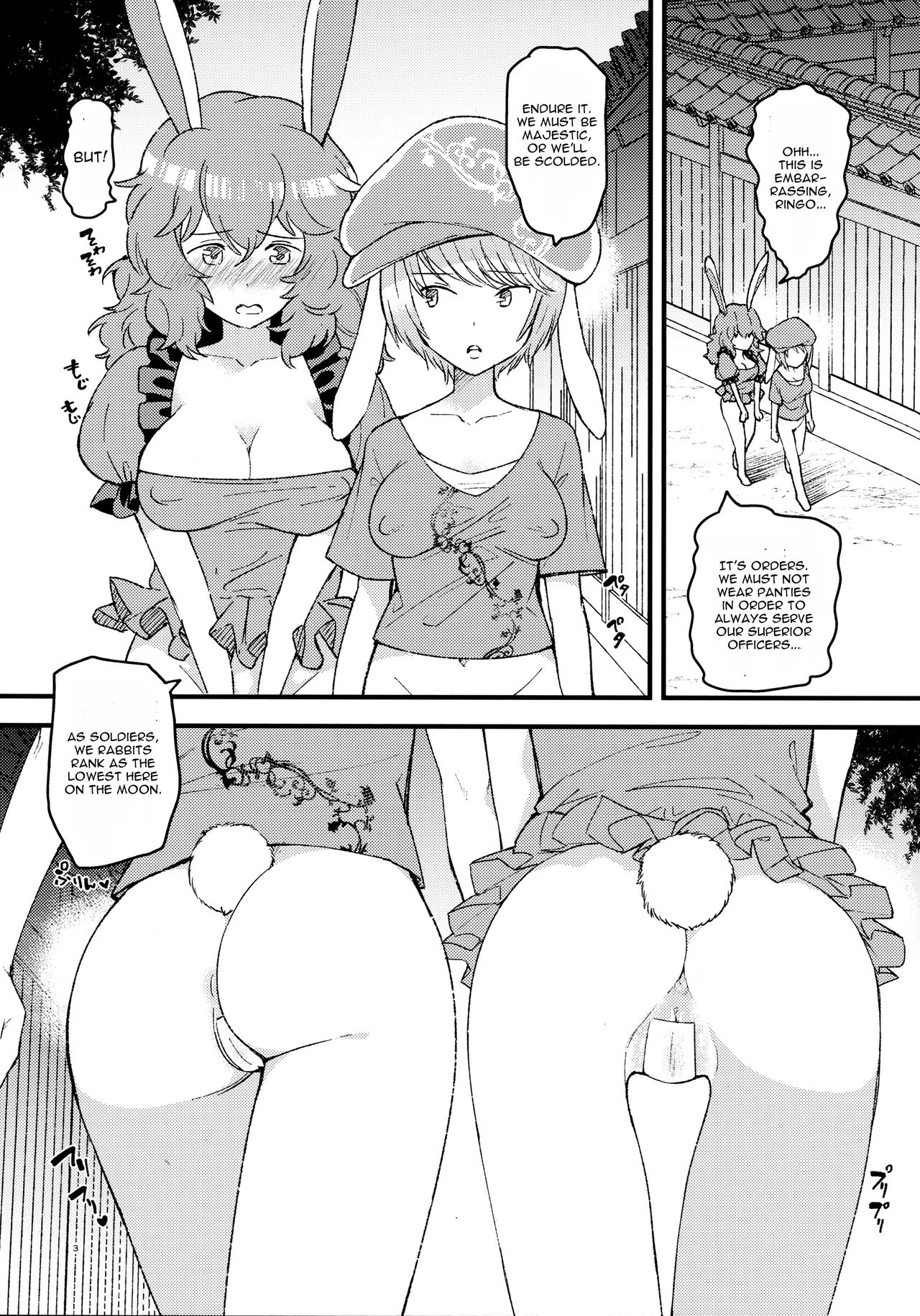 (例大祭14) [こもりきり。 (卯林)] ノーパンツ・ラビット (東方Project) [英訳]