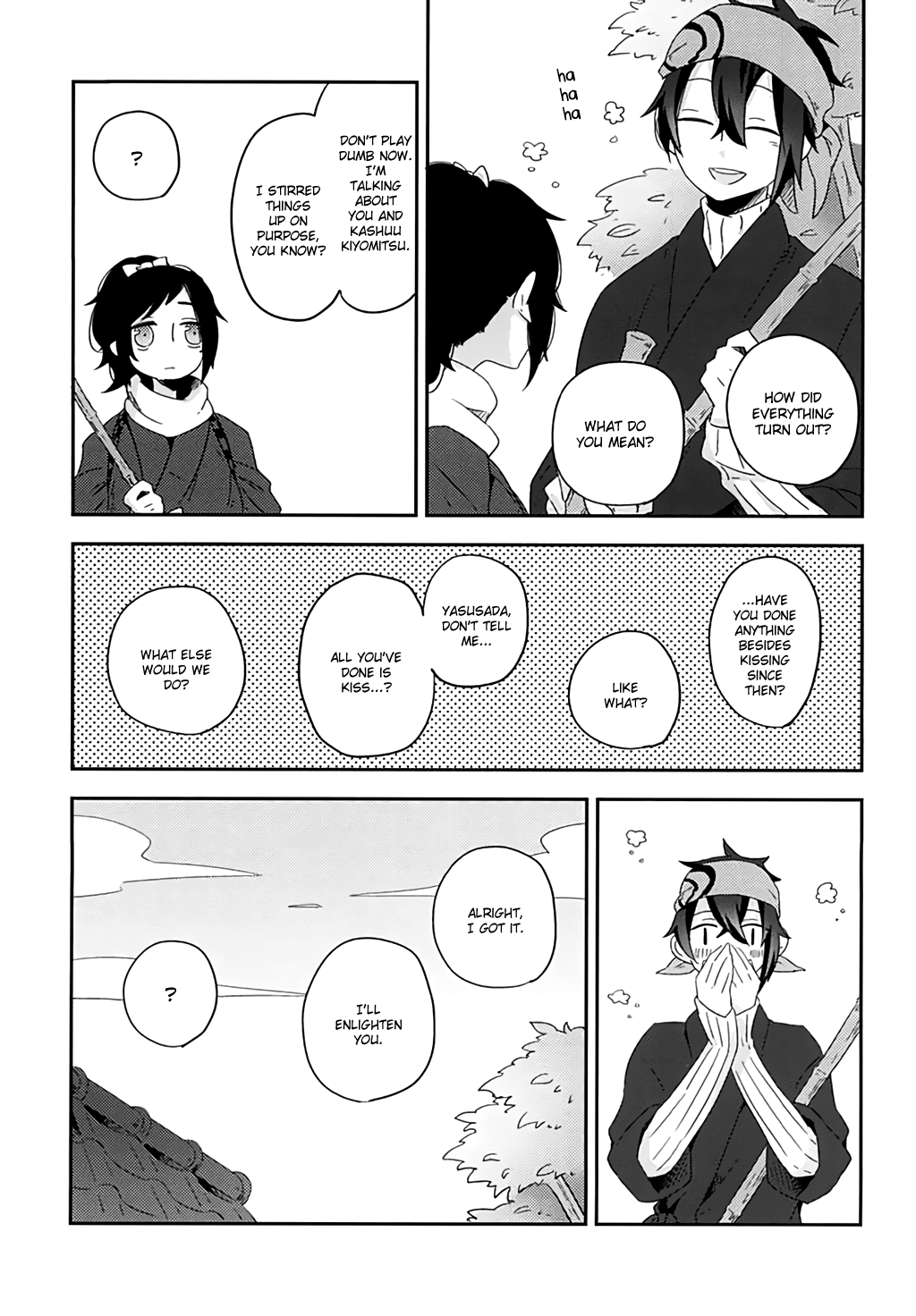 (閃華の刻斬) [mille (初田)] ばらとくちづけ (刀剣乱舞) [英訳]