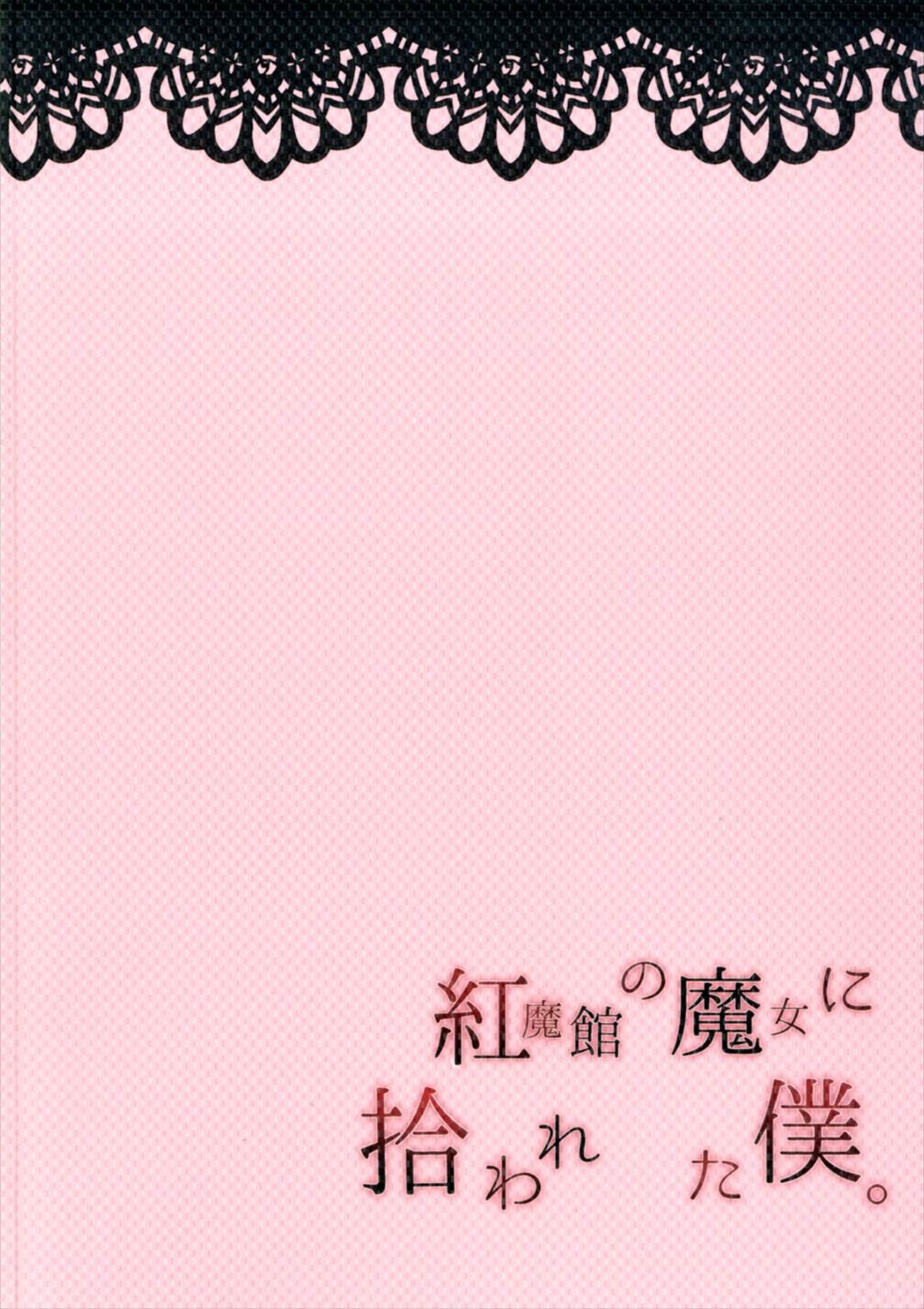 (秋季例大祭4) [BlossomSphere (桜湯ハル)] 紅魔館の魔女に拾われた僕。 (東方Project)