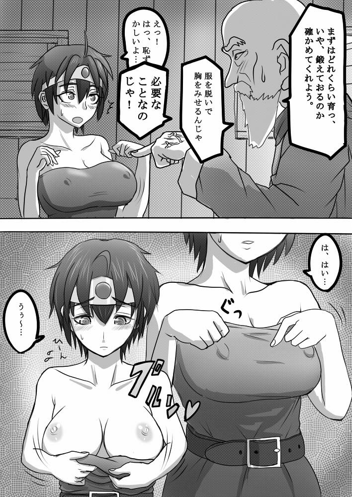 [Nameless Soldiers] 勇者未満の女の子をじじいがだましておもうさまぱふぱふしちゃう小話 (ドラゴンクエストIII)