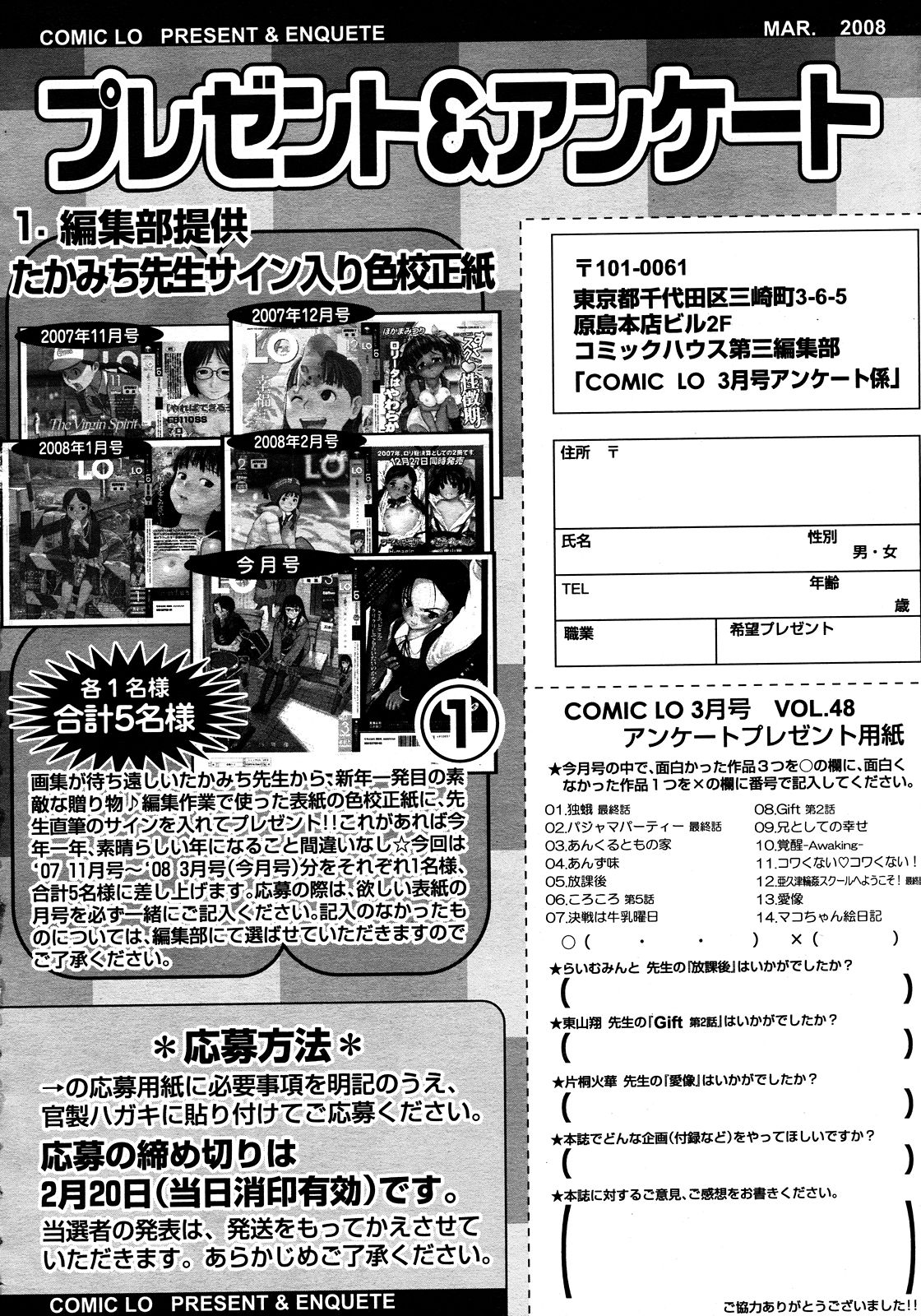 COMIC LO 2008年03月号 Vol.48