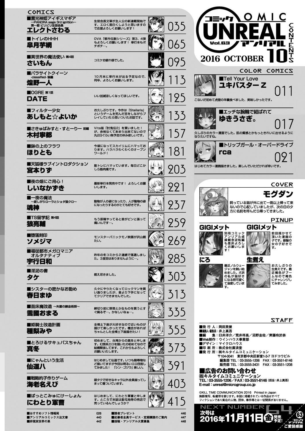 コミックアンリアル 2016年10月号 Vol.63 [DL版]