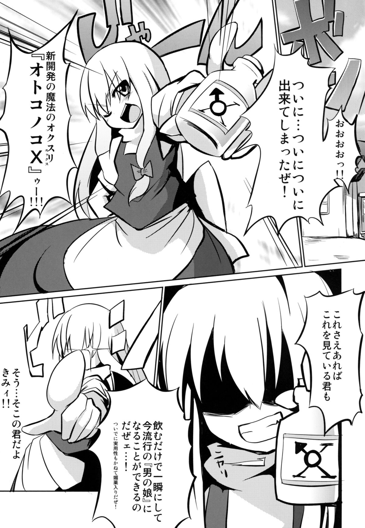 (C79) [100円外務省 (みりの)] ♂♀よ～むちゃんぱらだいす！ (東方)