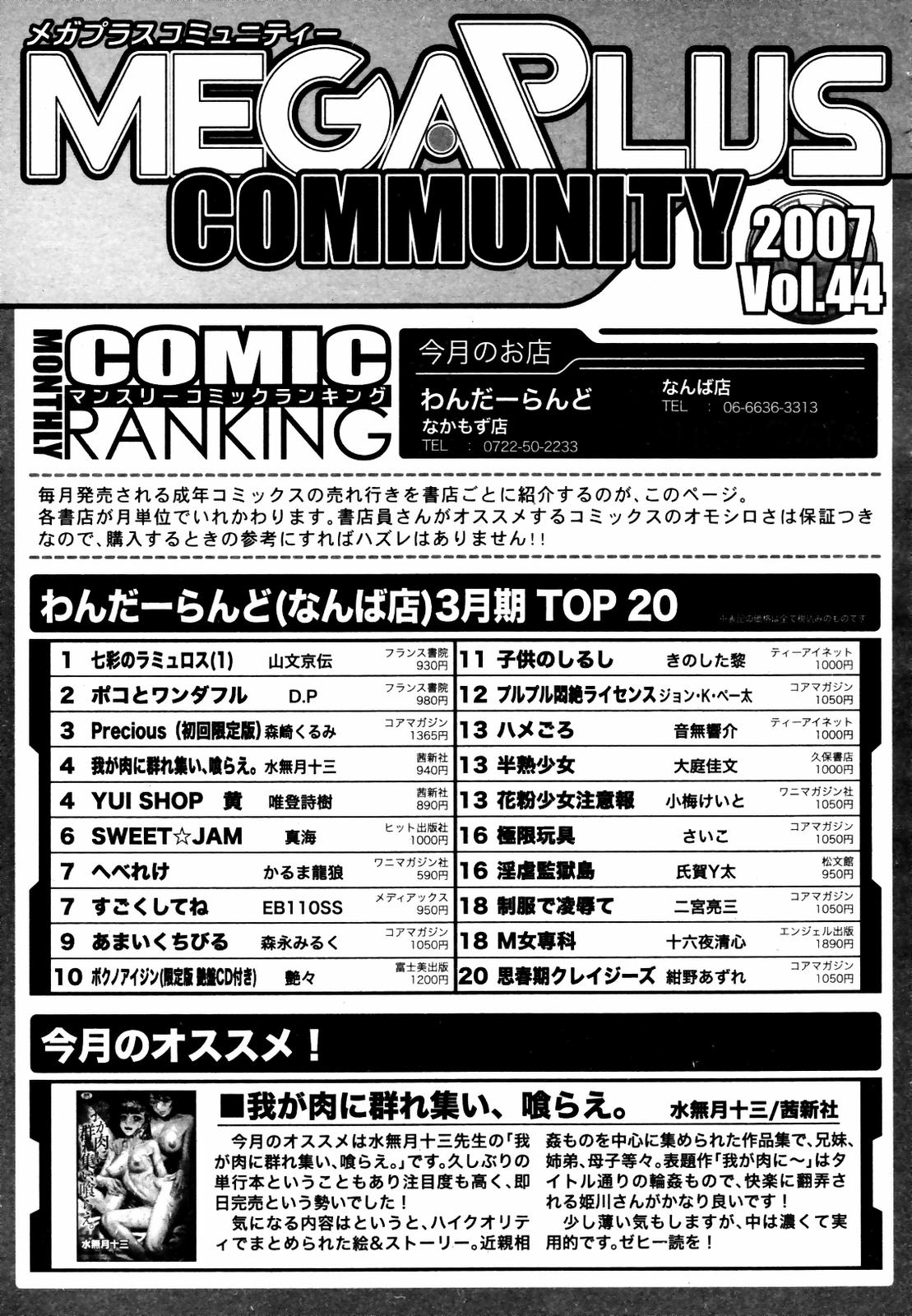 【アンソロジー】【2007-05-10】COMICMEGAPLUS Vol.44（2007-06）