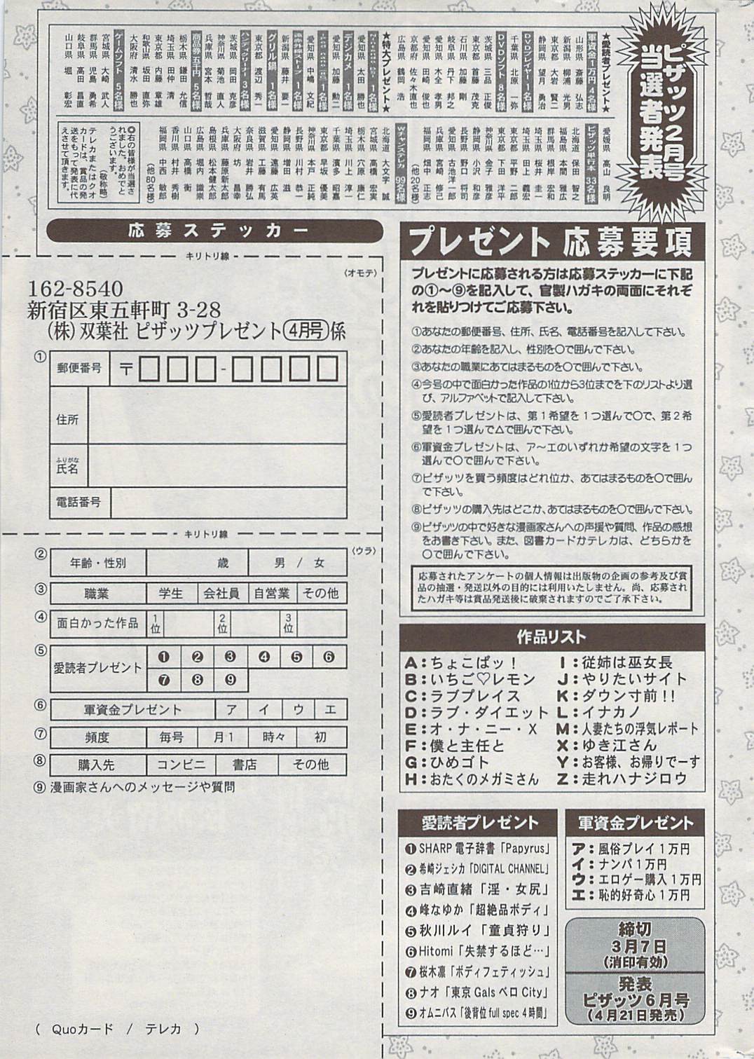 アクション ピザッツ 2009年4月号