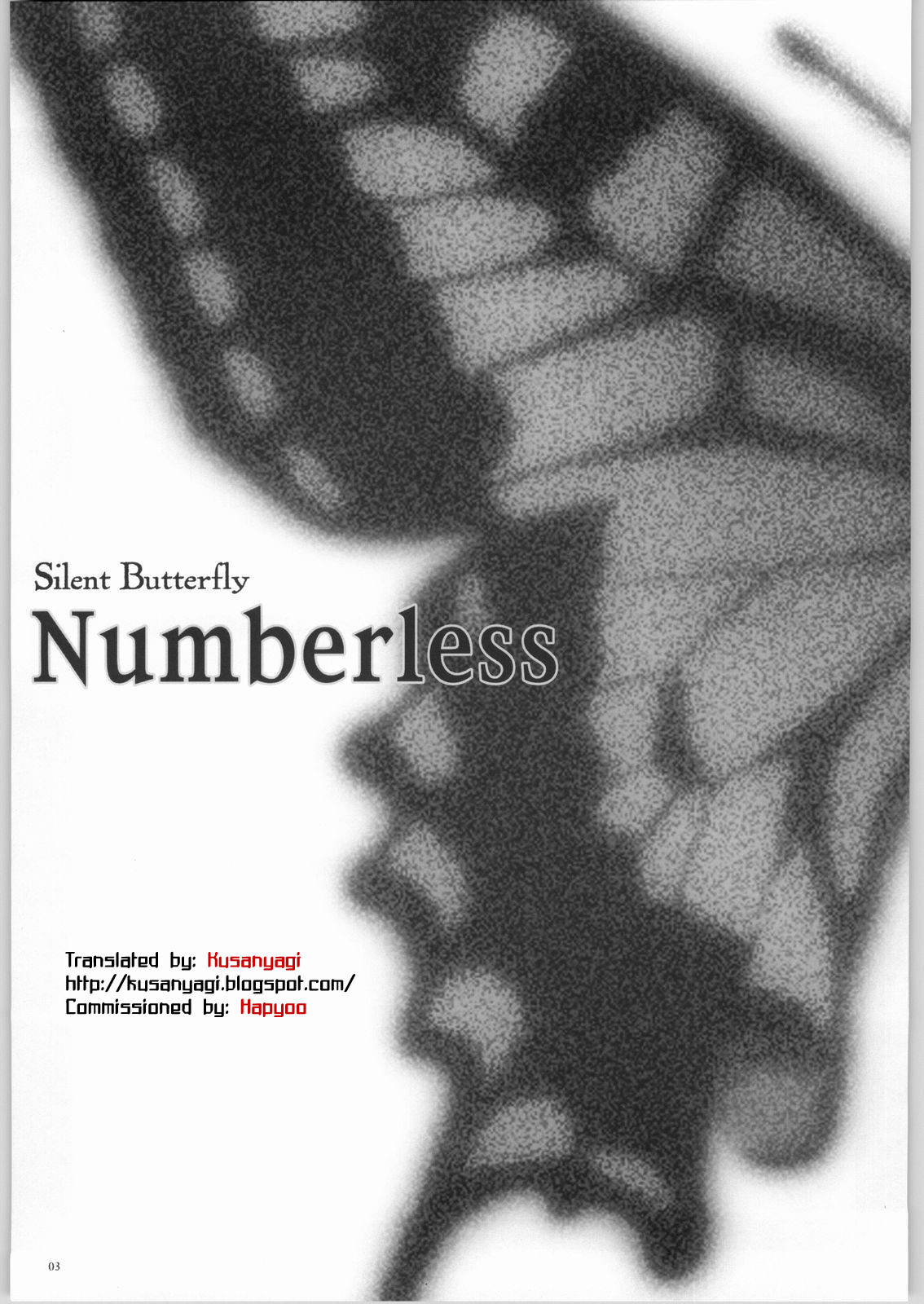 (C65) [Studio Neo Black (Neo Black)] Silent Butterfly Numberless [英訳]