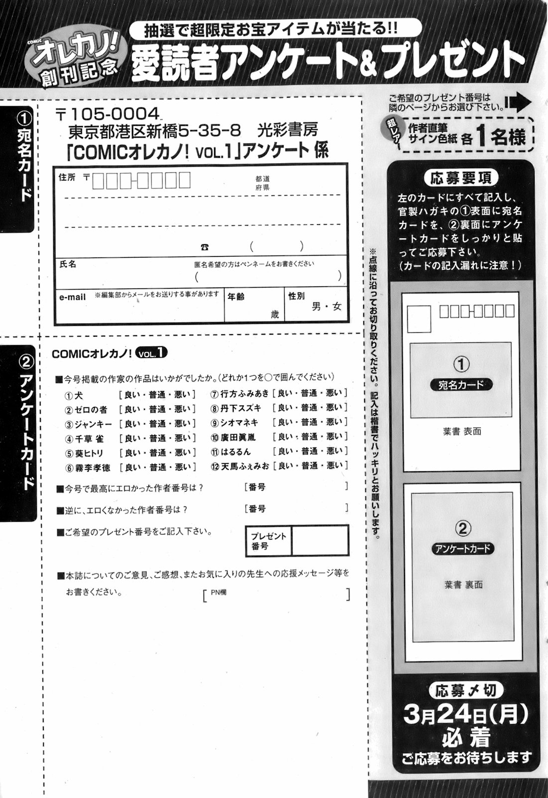 COMIC オレカノ！ 2008年4月号 Vol.1