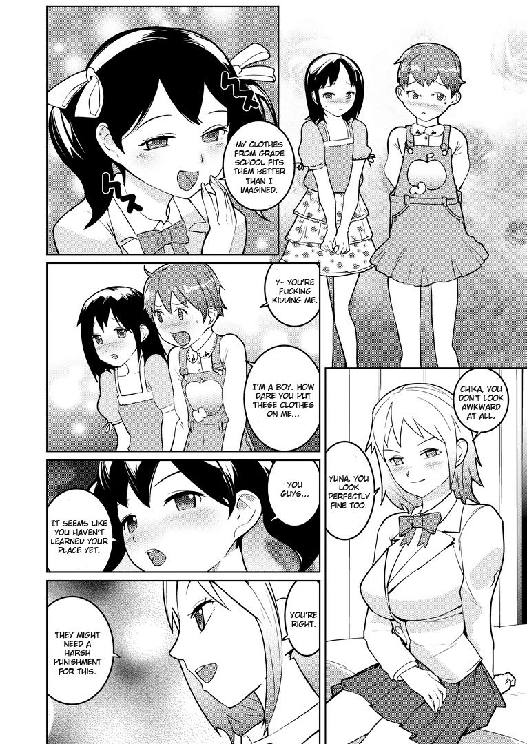 [恥辱庵] 女装マゾ男子強制教育学園～ふたなり少女達に躾けられて～ [英訳]