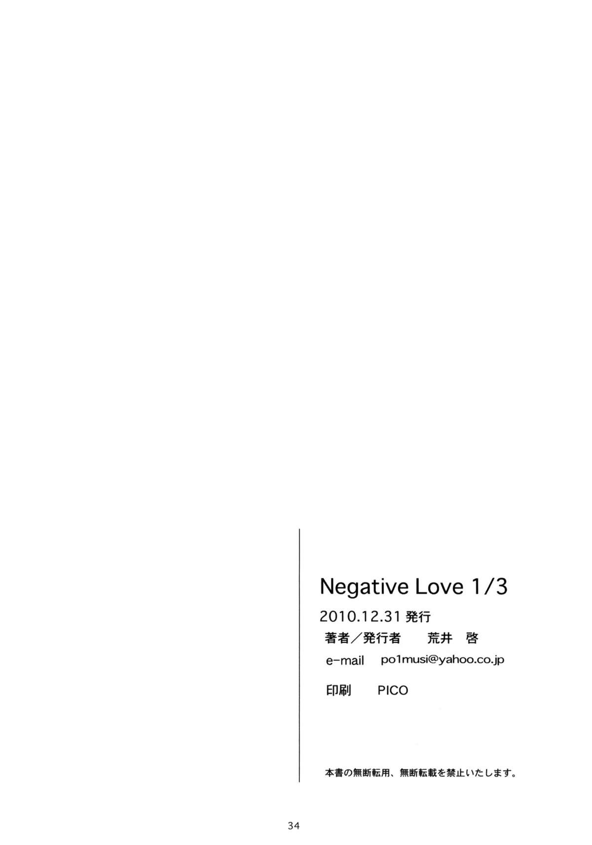(C79) [関西オレンジ (荒井啓)] Negative Love 1／3 (ラブプラス)