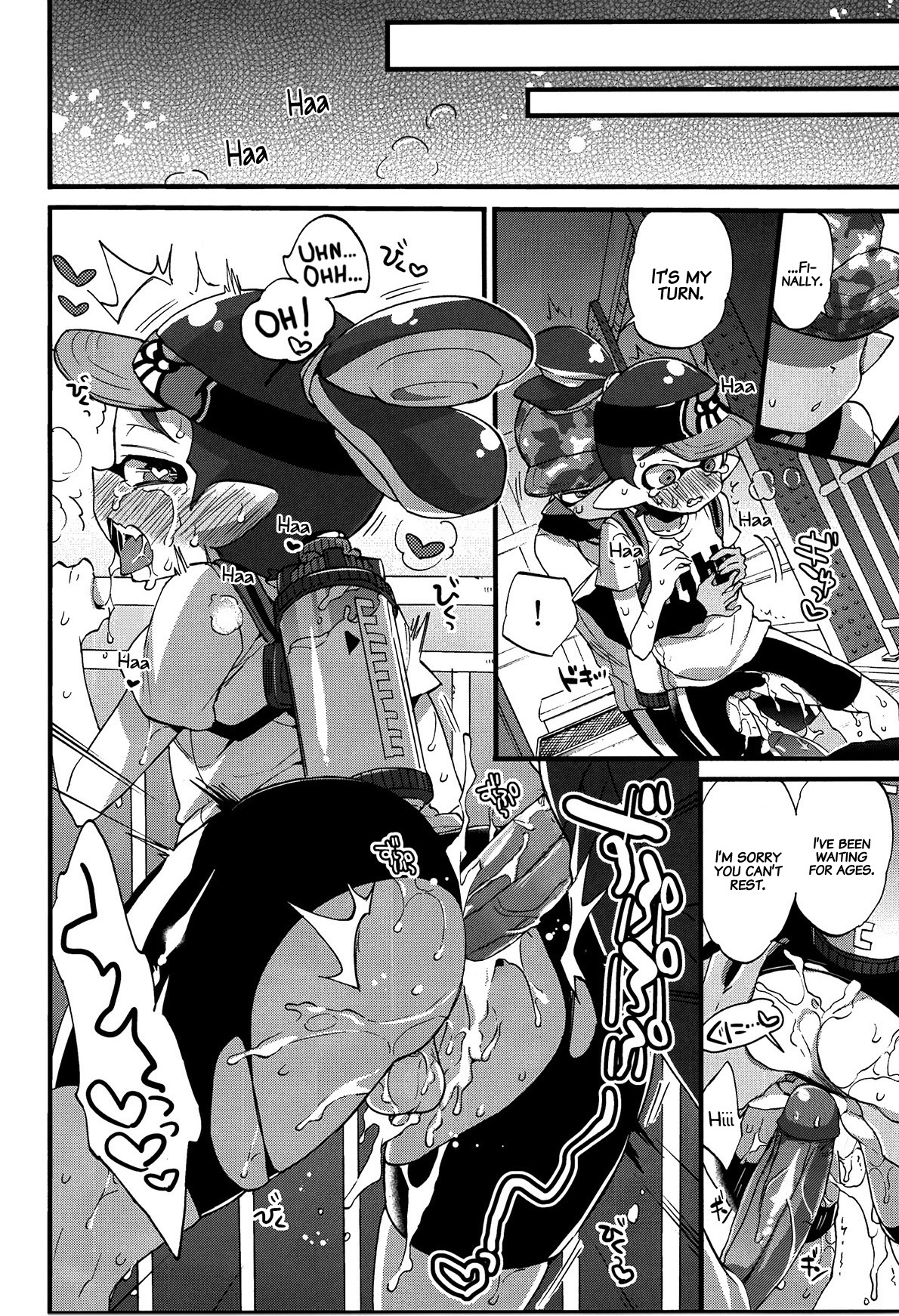 (C89) [紺色ドロップス (森島コン)] ブキの性能とアレの性能は同じらしい (スプラトゥーン) [英訳] [無修正]