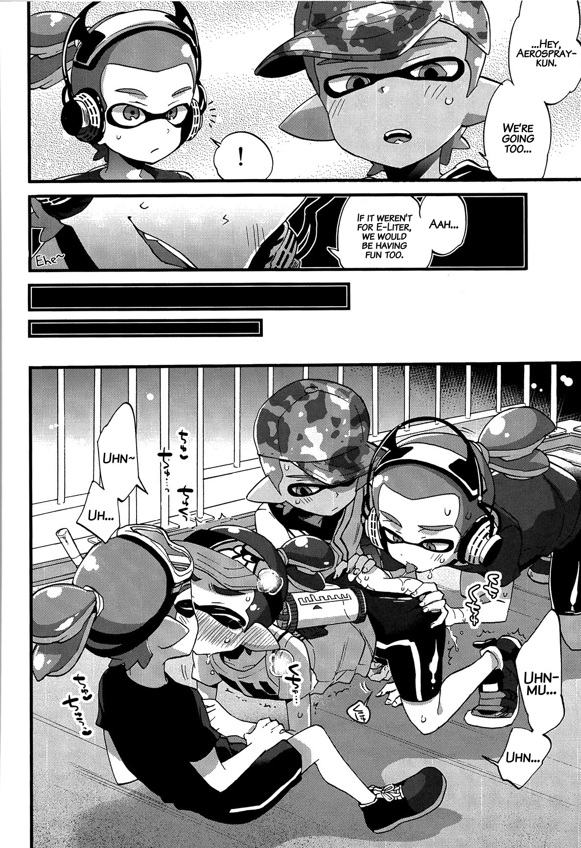 (C89) [紺色ドロップス (森島コン)] ブキの性能とアレの性能は同じらしい (スプラトゥーン) [英訳] [無修正]