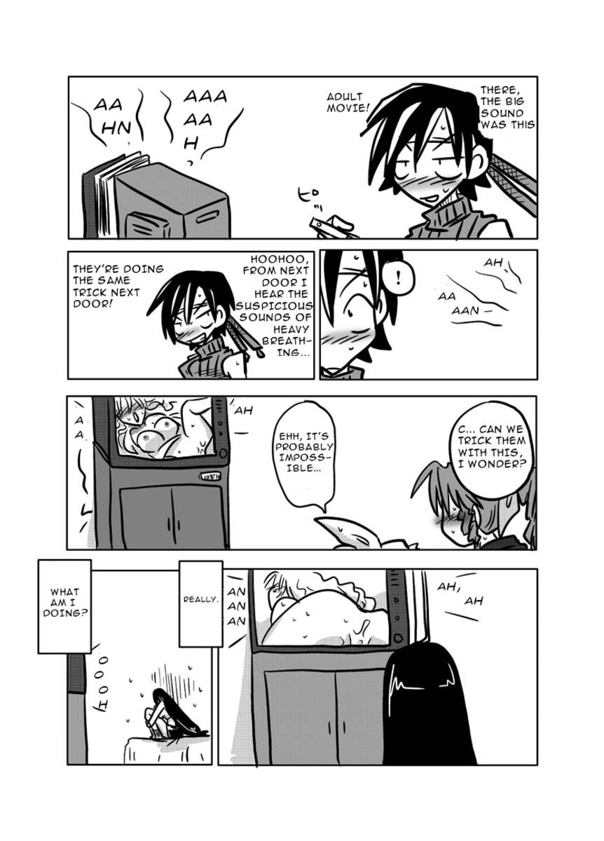 鉱山の隣の部屋での激しい呼吸