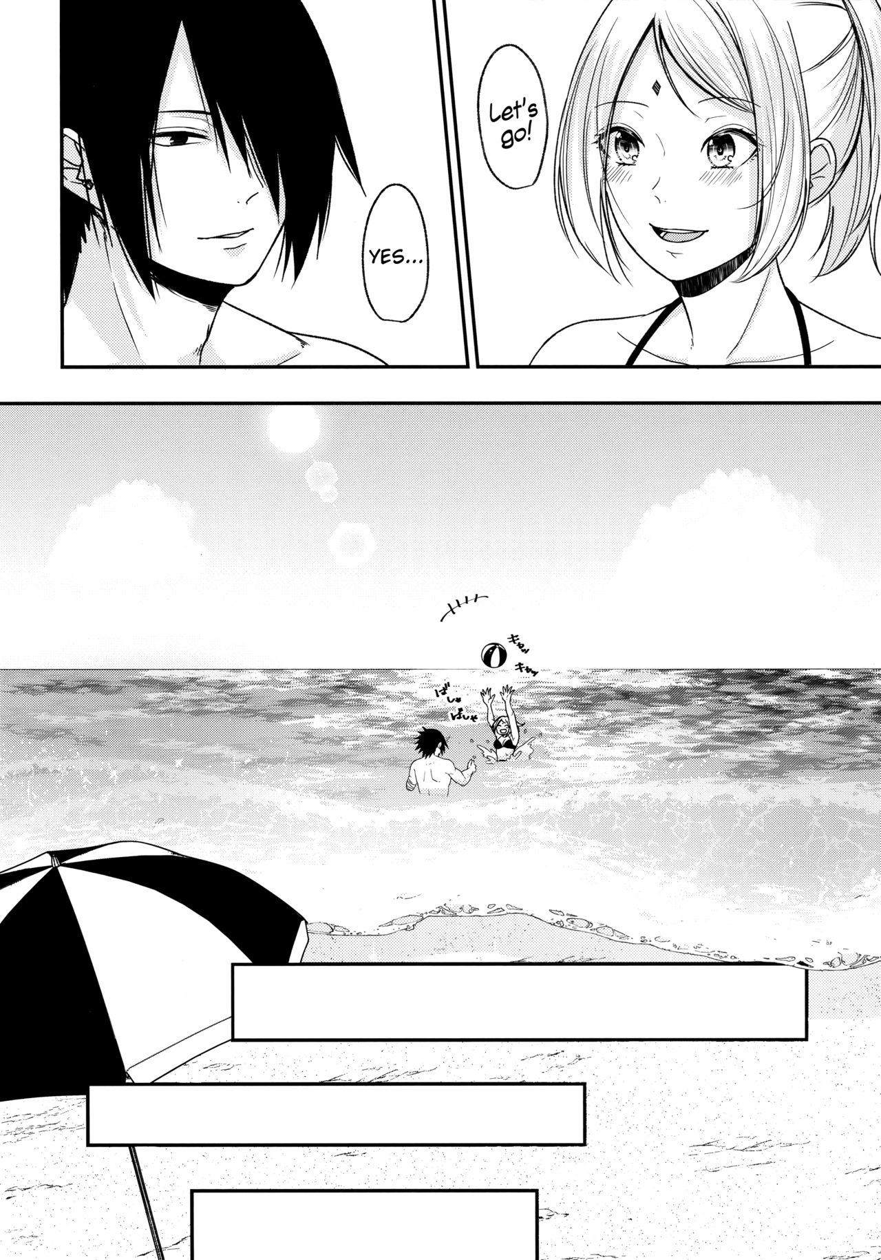 (C94) [とぎじる (王林)] Honeymoon Beach (NARUTO -ナルト-) [英訳]