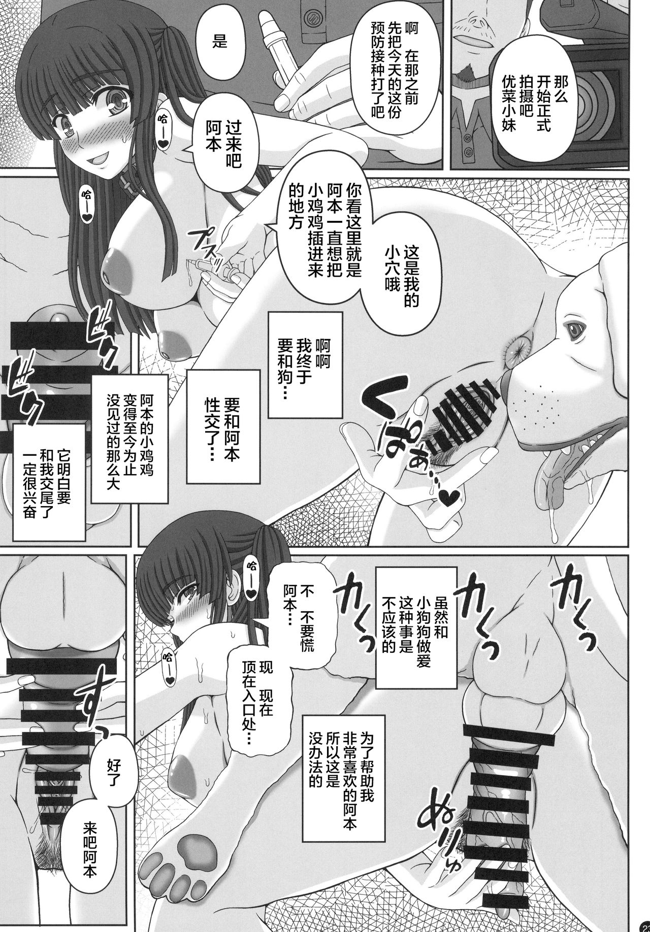 (C96) [幸せ共和国 (幸せのかたち)] 公園で野良と赤ちゃん作る女の子の話し(上) [中国翻訳]