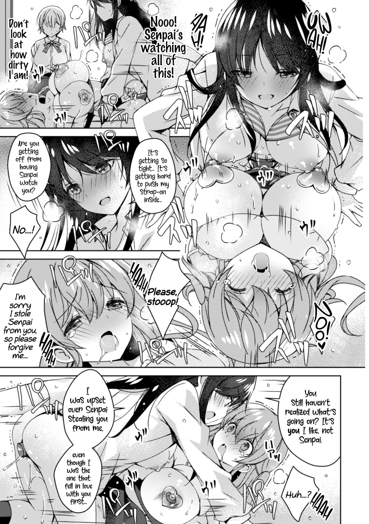 [アンソロジー] 二次元コミックマガジン NTRレズ 彼女が彼女を寝取ったら Vol.1 [英訳] [DL版]