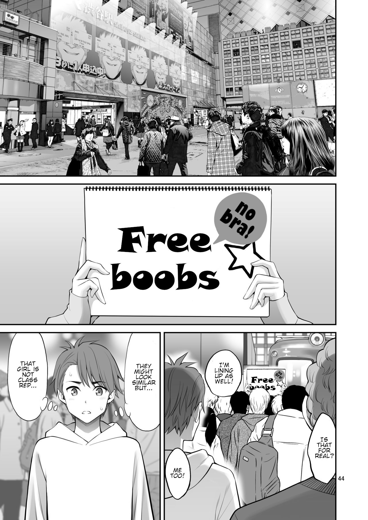 [ぽぽちち (八尋ぽち)] フリーおっぱい [英訳]