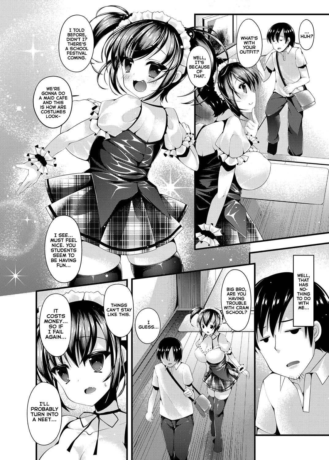 [コトバアイ] メイド姿の爆乳妹に謎のドリンクで強制発情させられる僕 (COMIC Grape Vol. 14) [英訳]