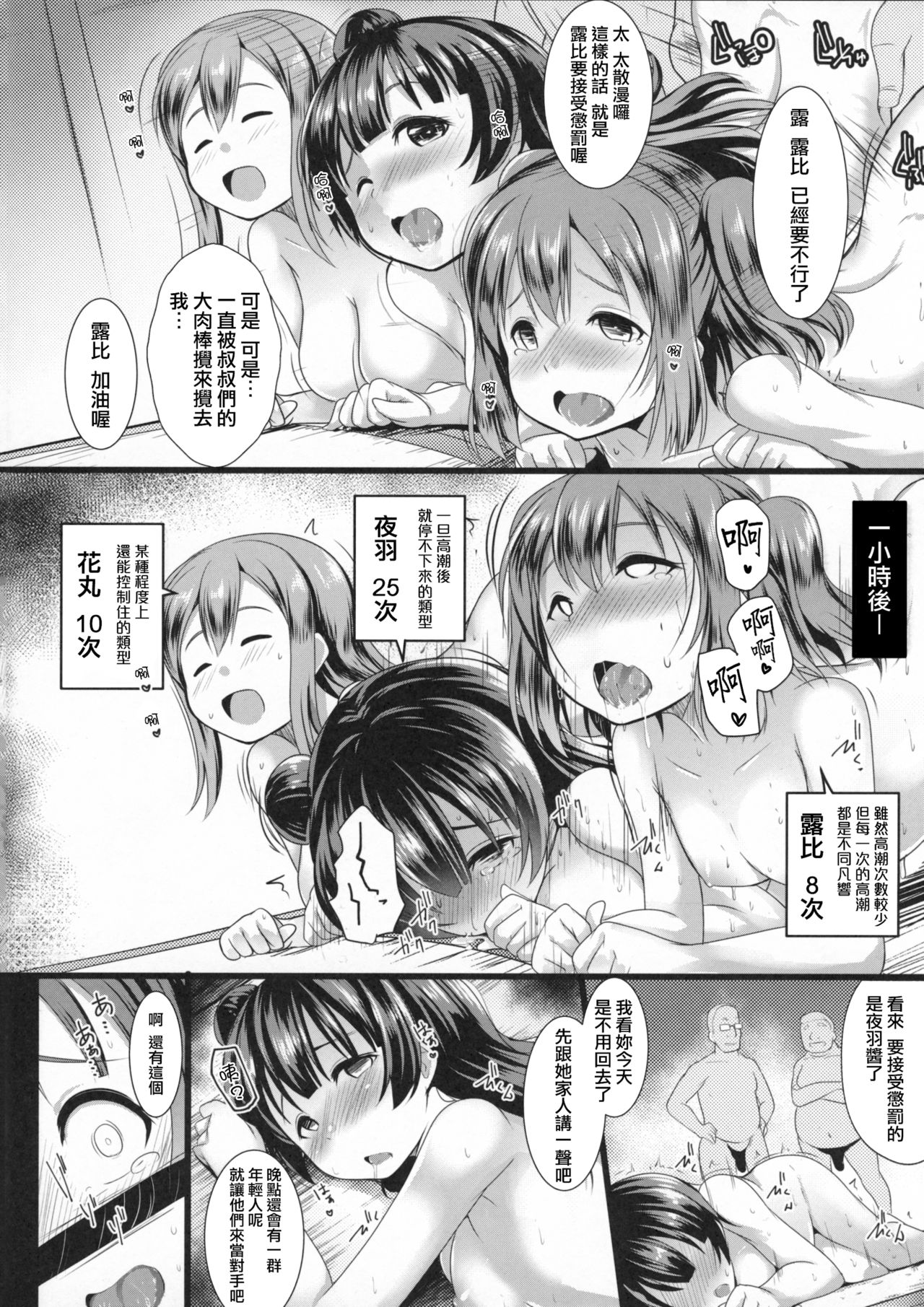 (C91) [ヒツジ企画 (むねしろ)] SUMMER PROMISCUITY with よしまるびぃ (ラブライブ!サンシャイン!!) [中国翻訳]