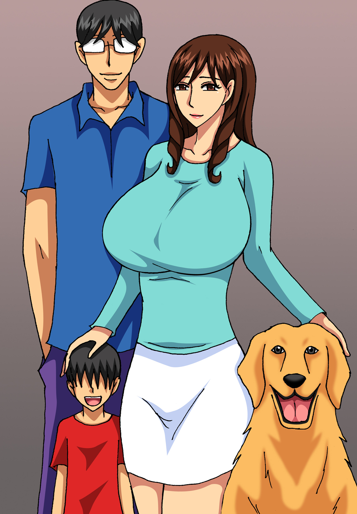 巨乳と野獣NTR-犬の妻、香織